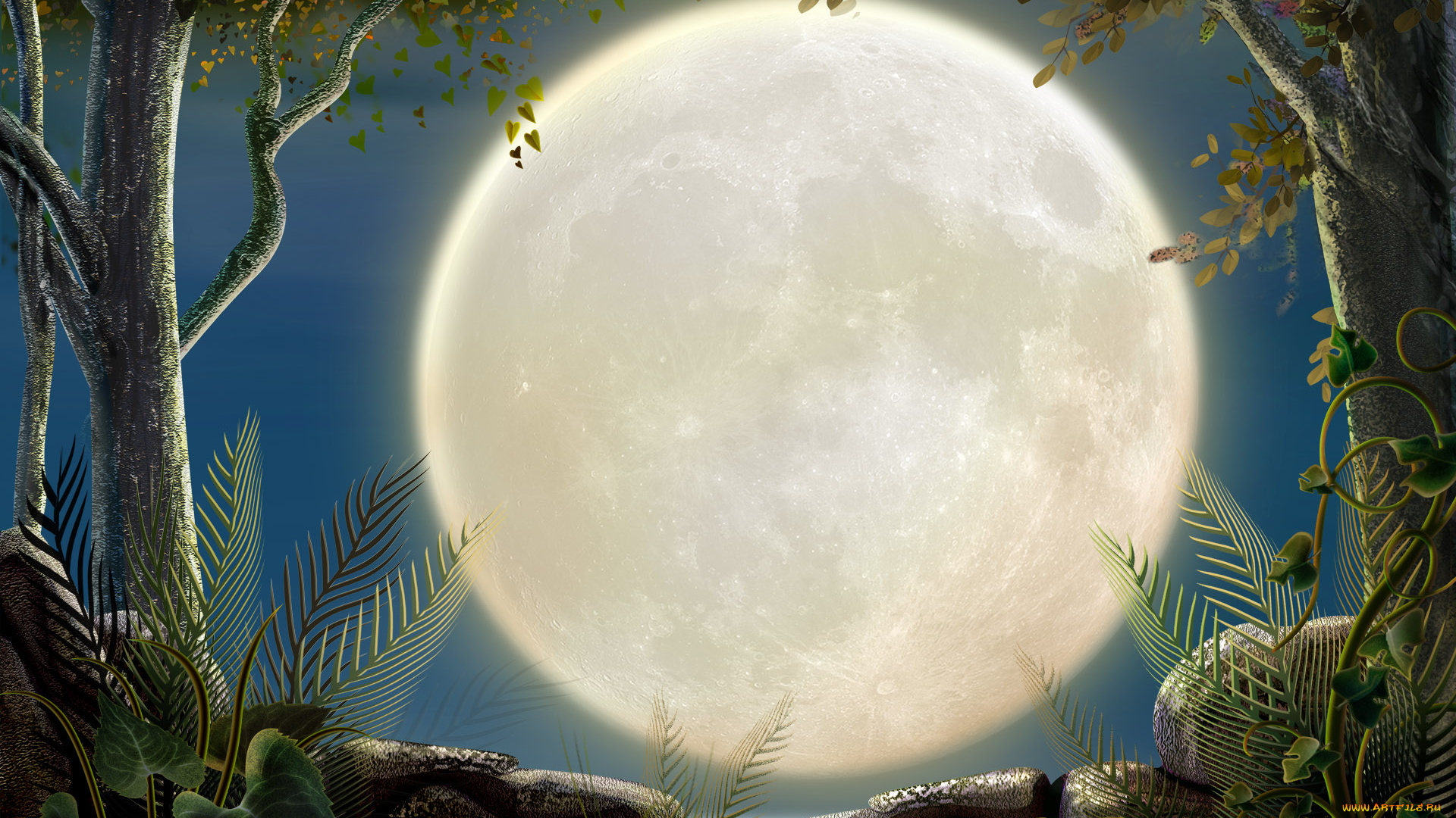 рисованные, природа