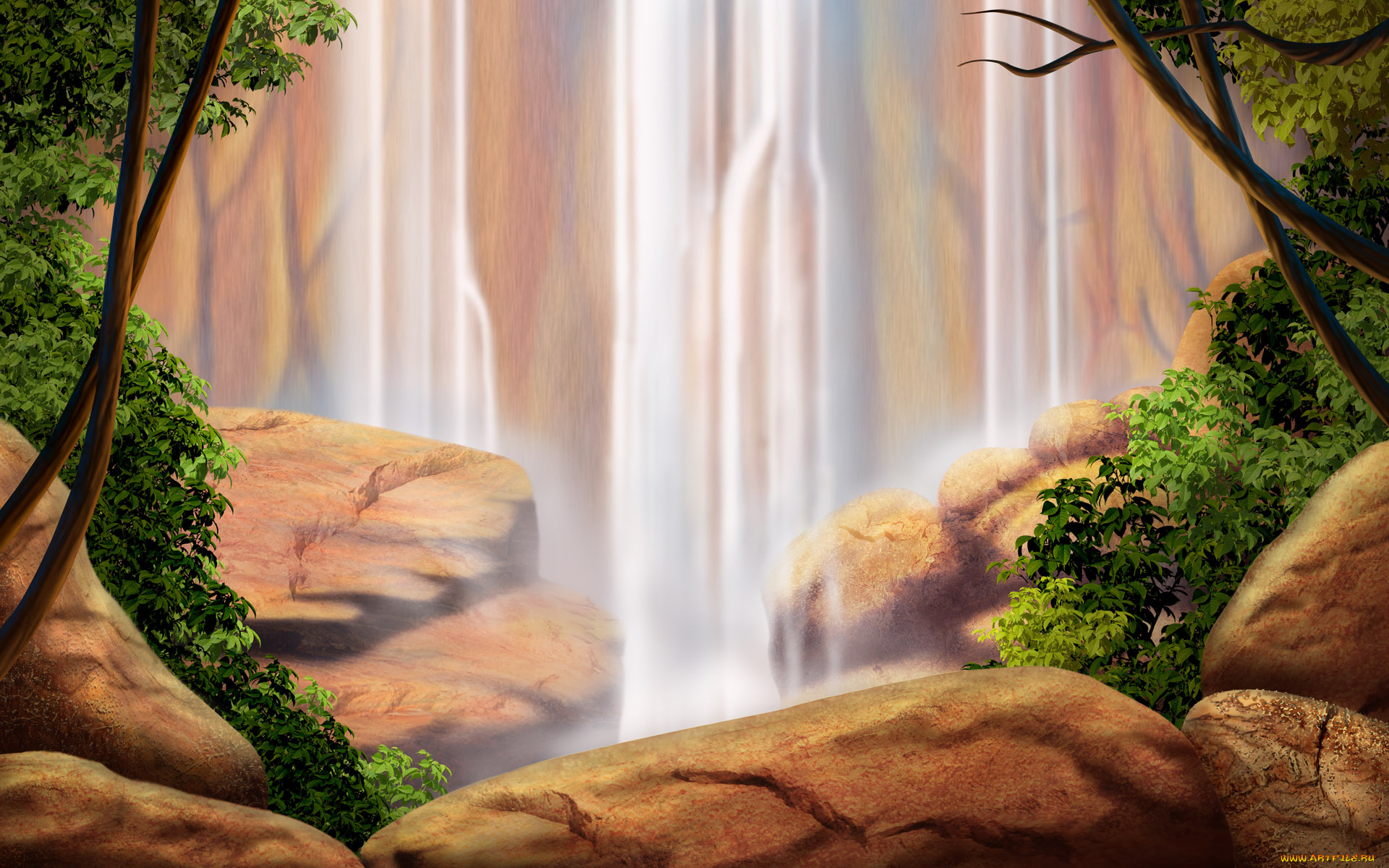 рисованные, природа