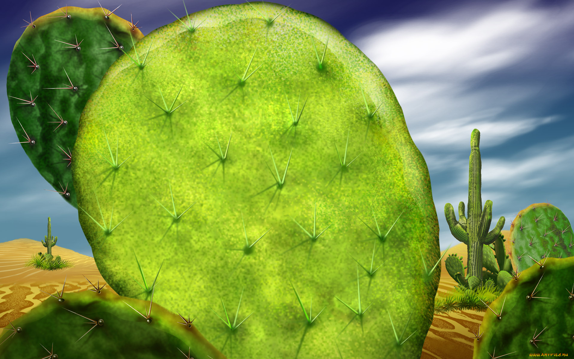 рисованные, природа