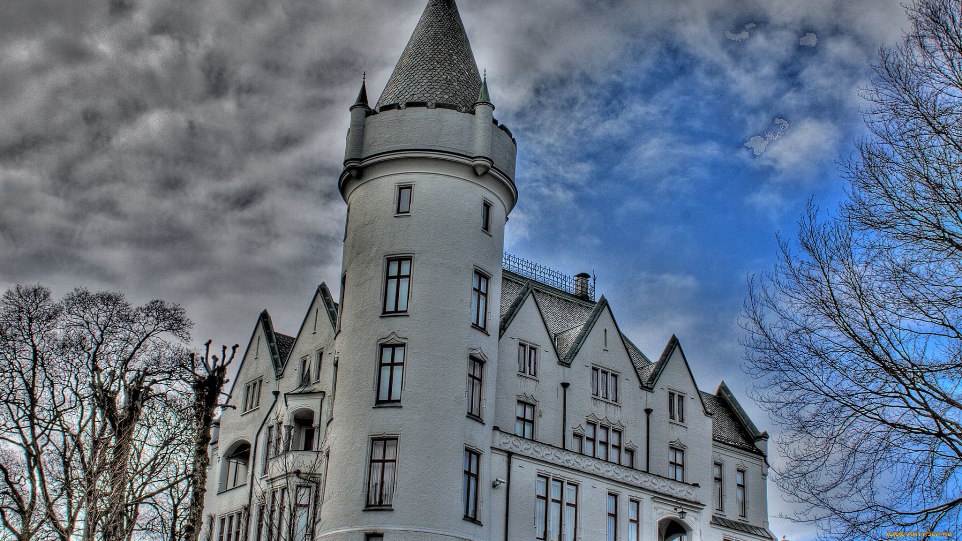 gamlehaugen, bergen, norway, города, здания, дома