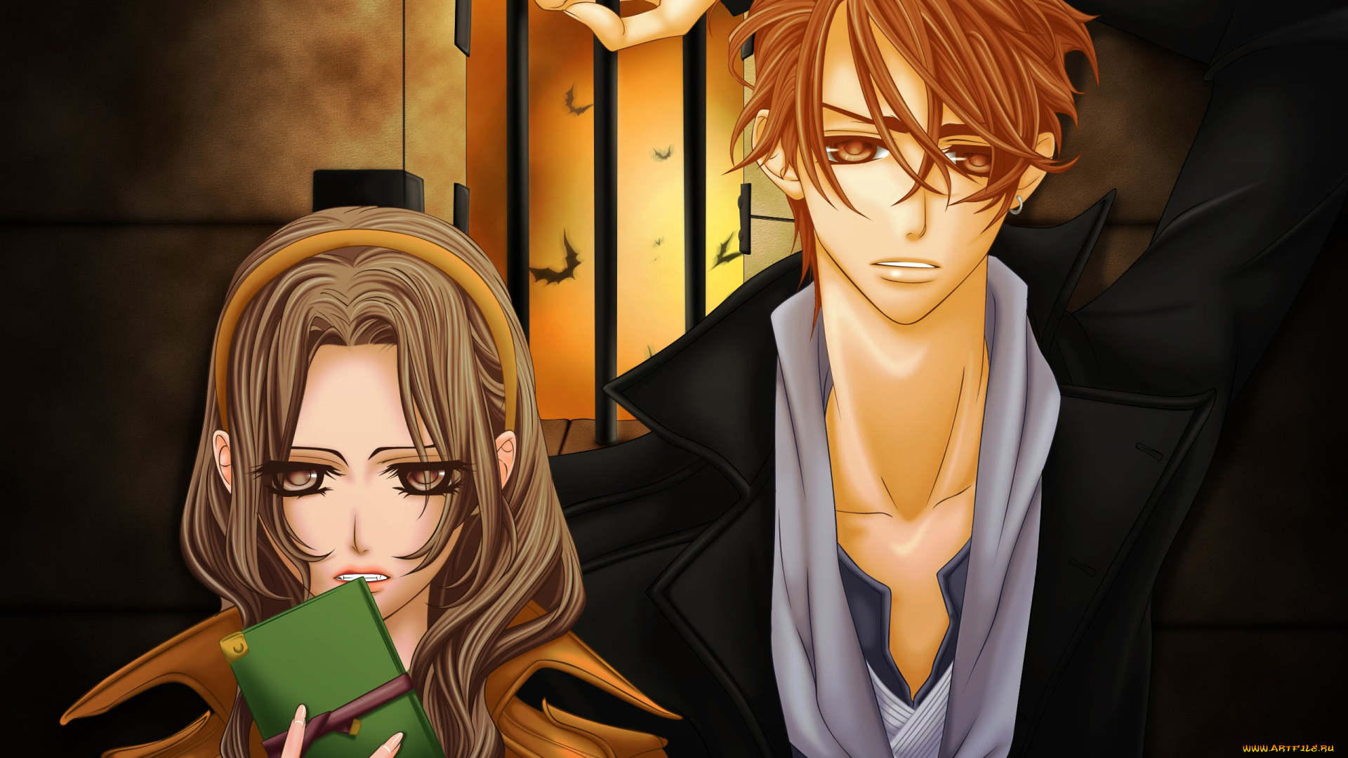 аниме, vampire, knight