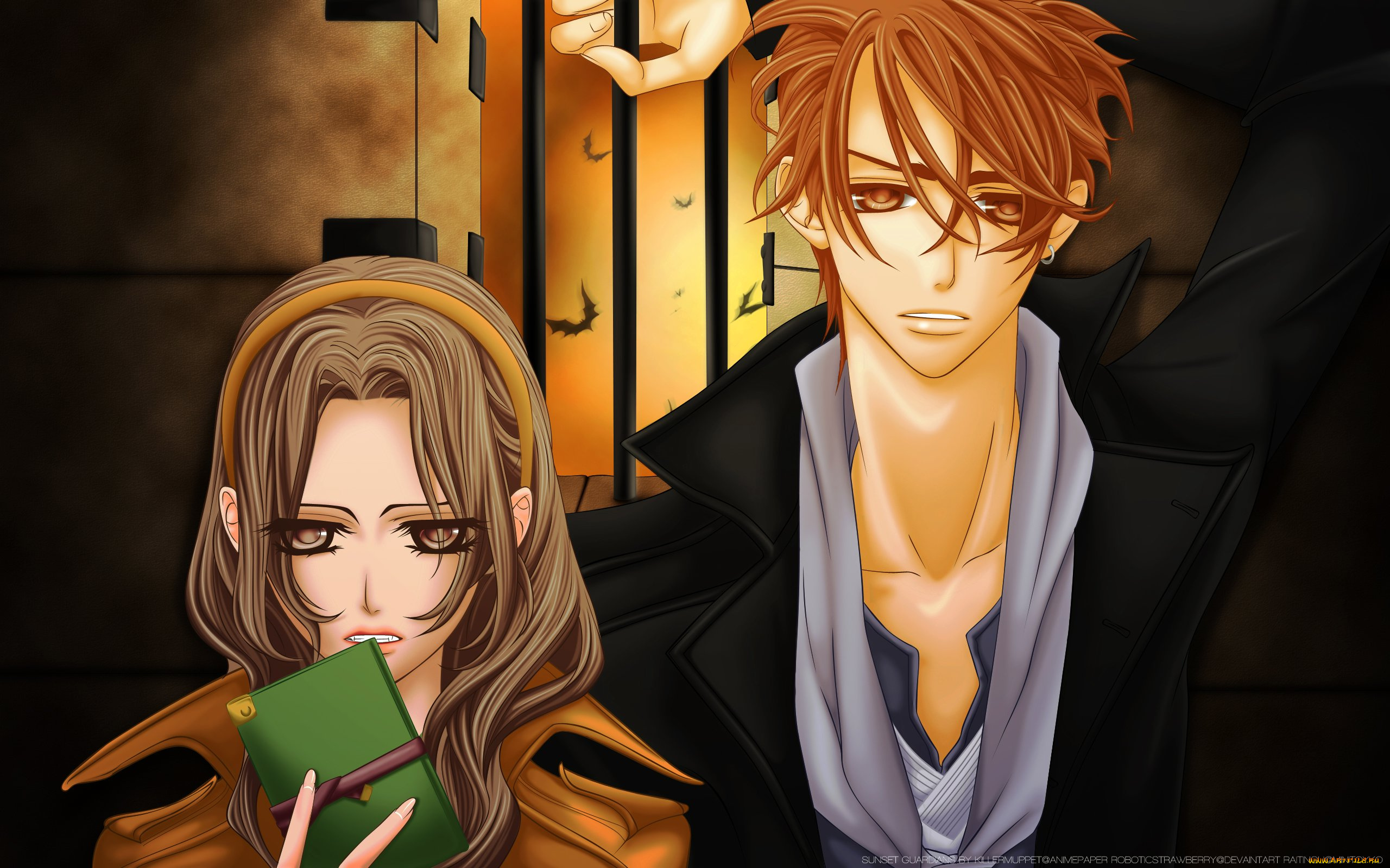 аниме, vampire, knight