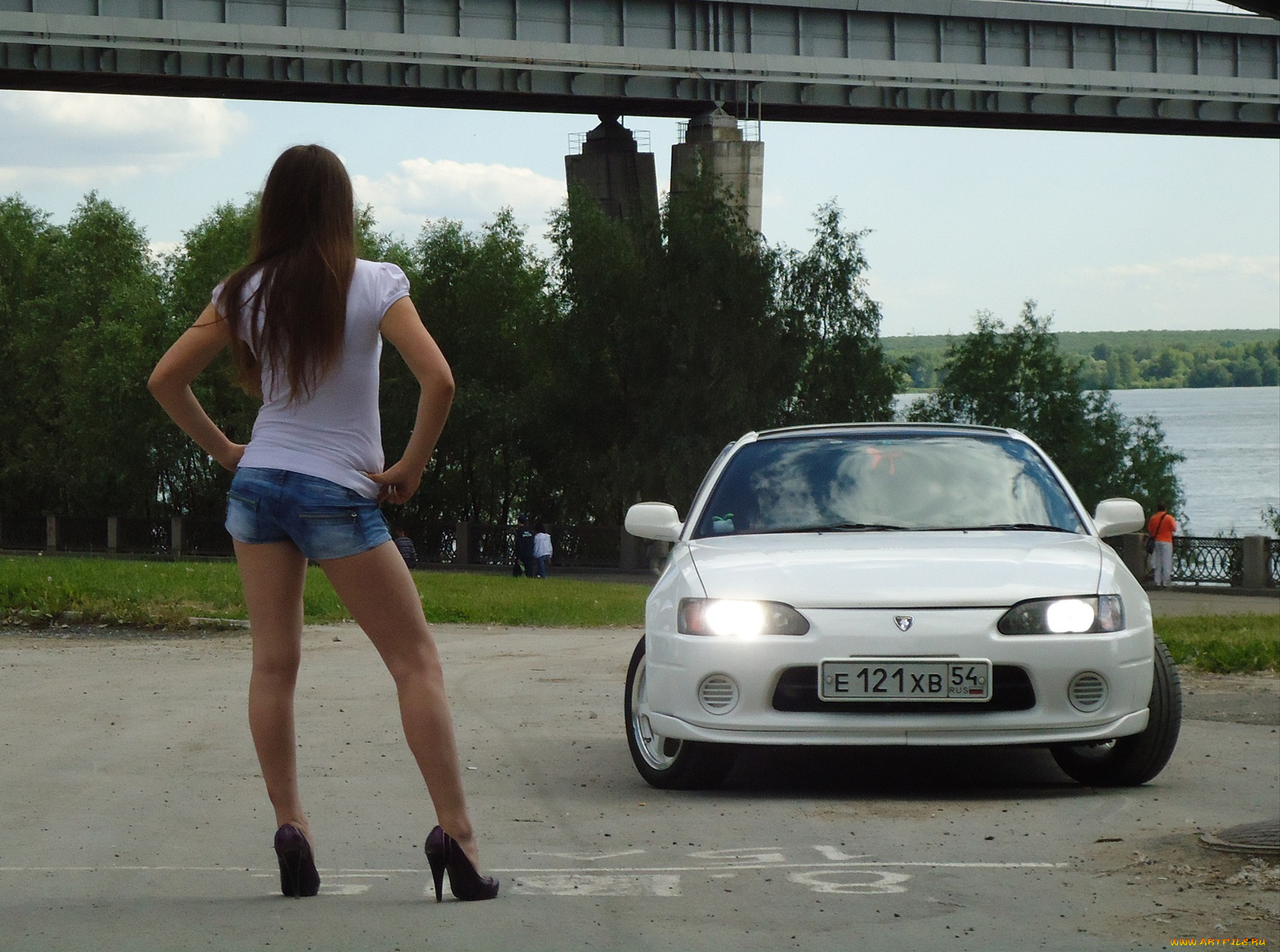 автомобили, авто, девушками