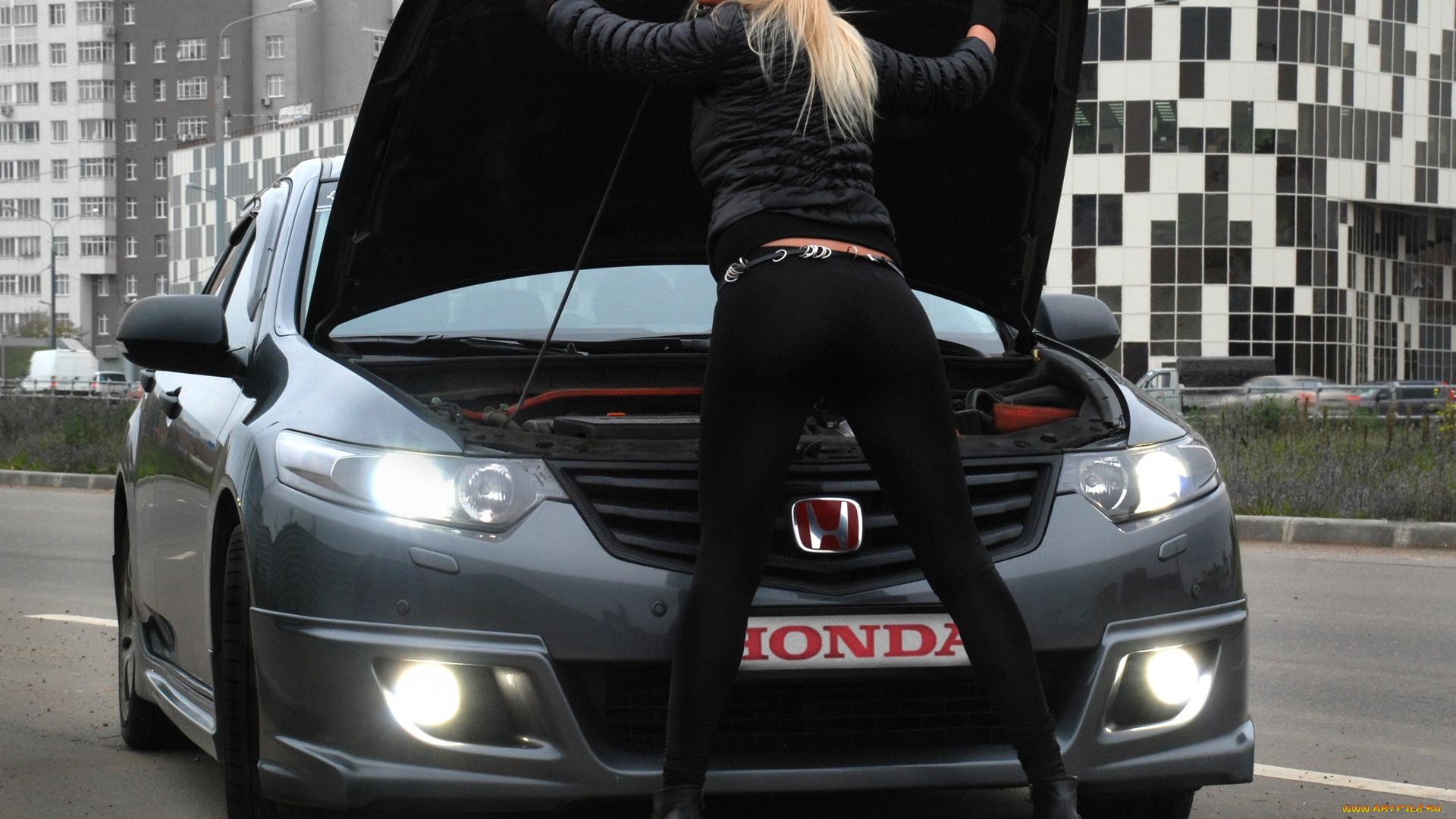 автомобили, авто, девушками