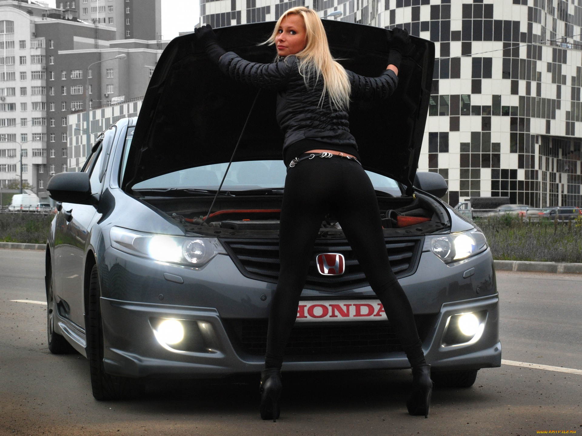 автомобили, авто, девушками