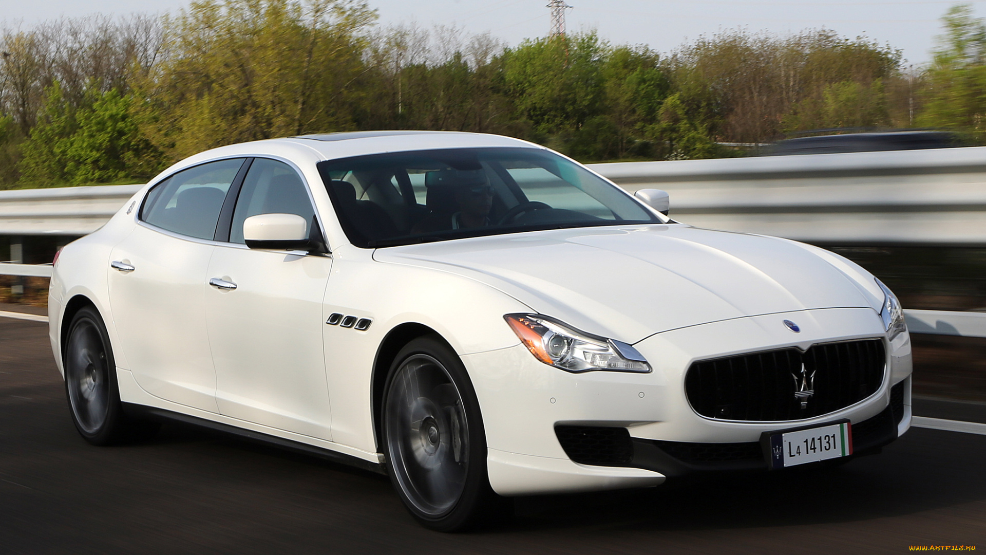 автомобили, maserati, светлый, 2013г, quattroporte