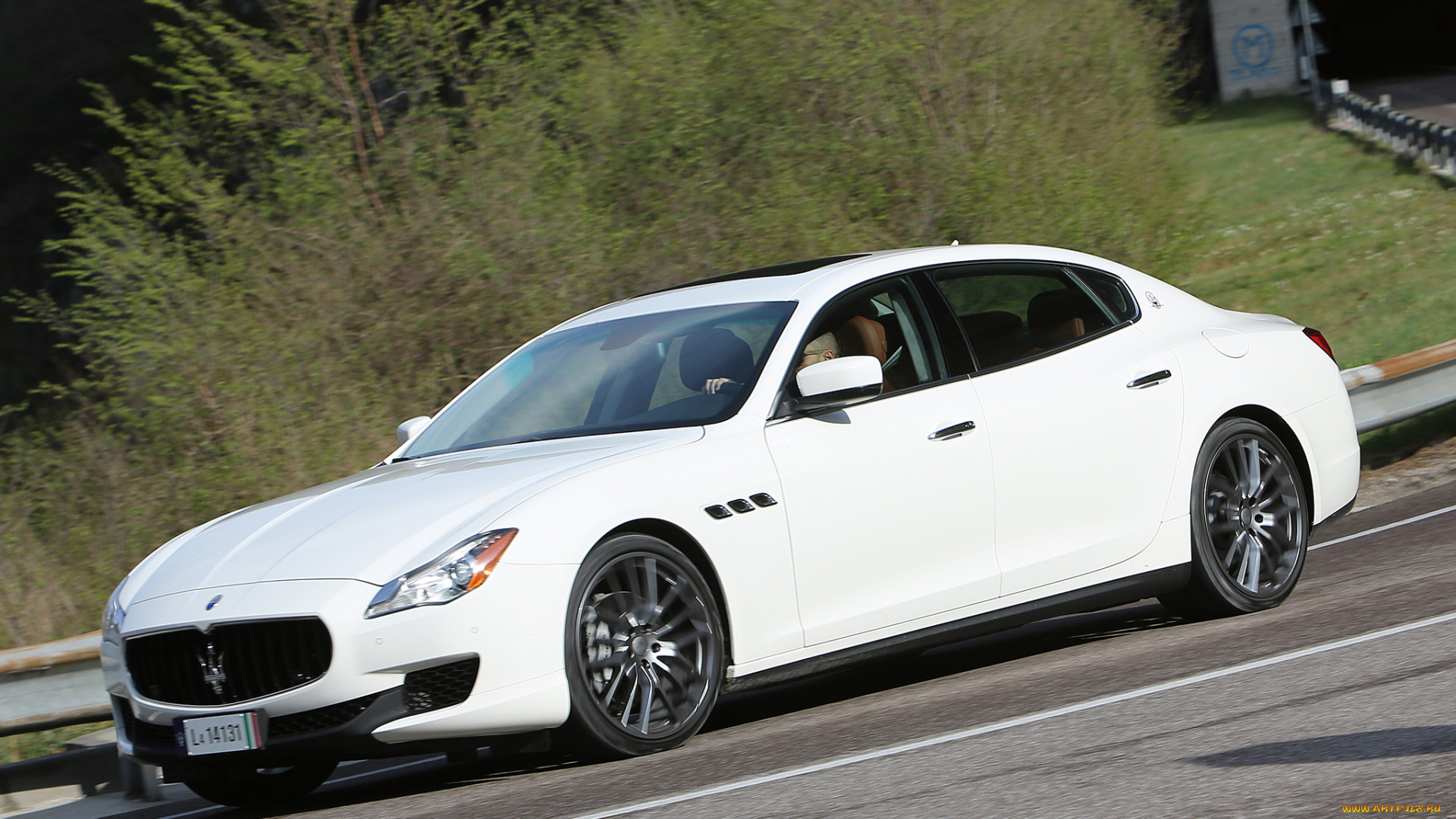 автомобили, maserati, светлый, 2013г, quattroporte