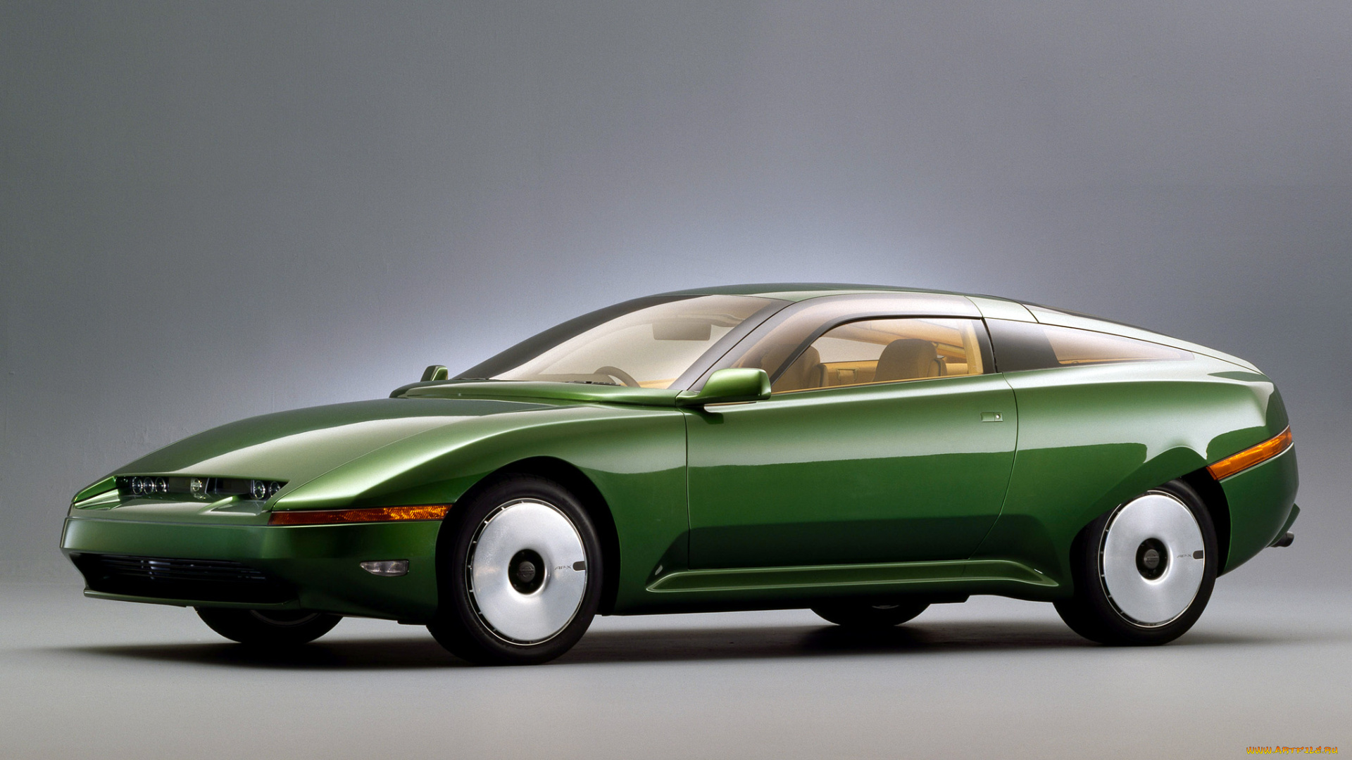 автомобили, nissan, datsun, ap-x, concept, 1993г, зеленый