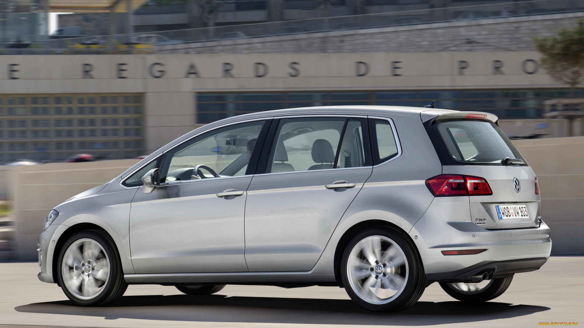 автомобили, volkswagen, серый, 2014, tdi, sportsvan, golf