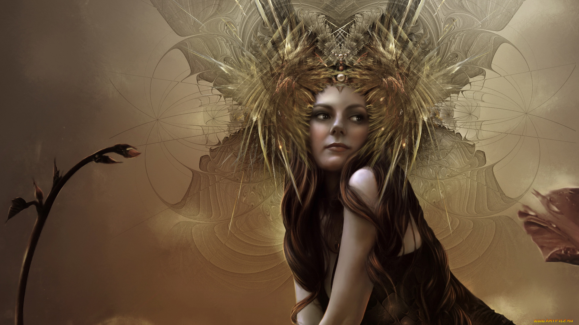 фэнтези, девушки, взгляд