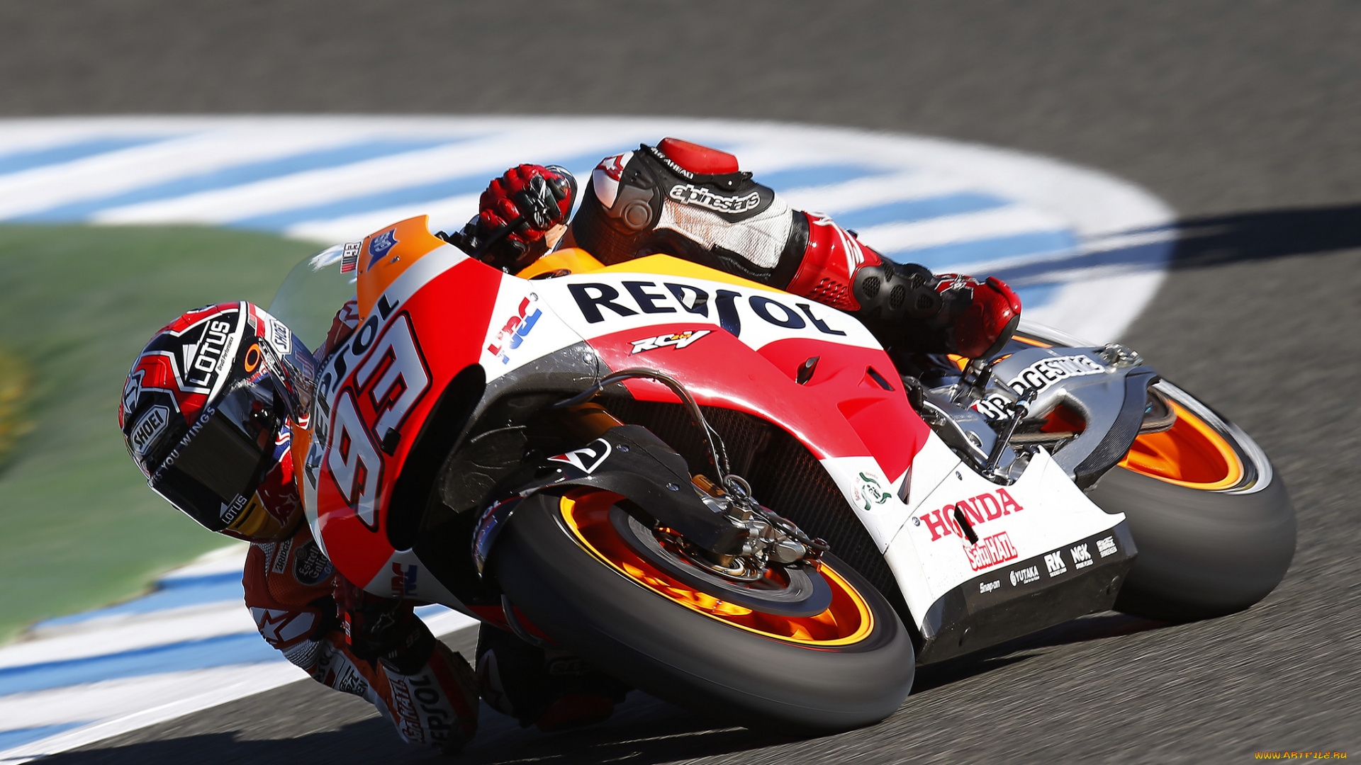 marc, m&, 225, rquez, спорт, мотоспорт, байк, трек, вираж, экипировка, гонщик