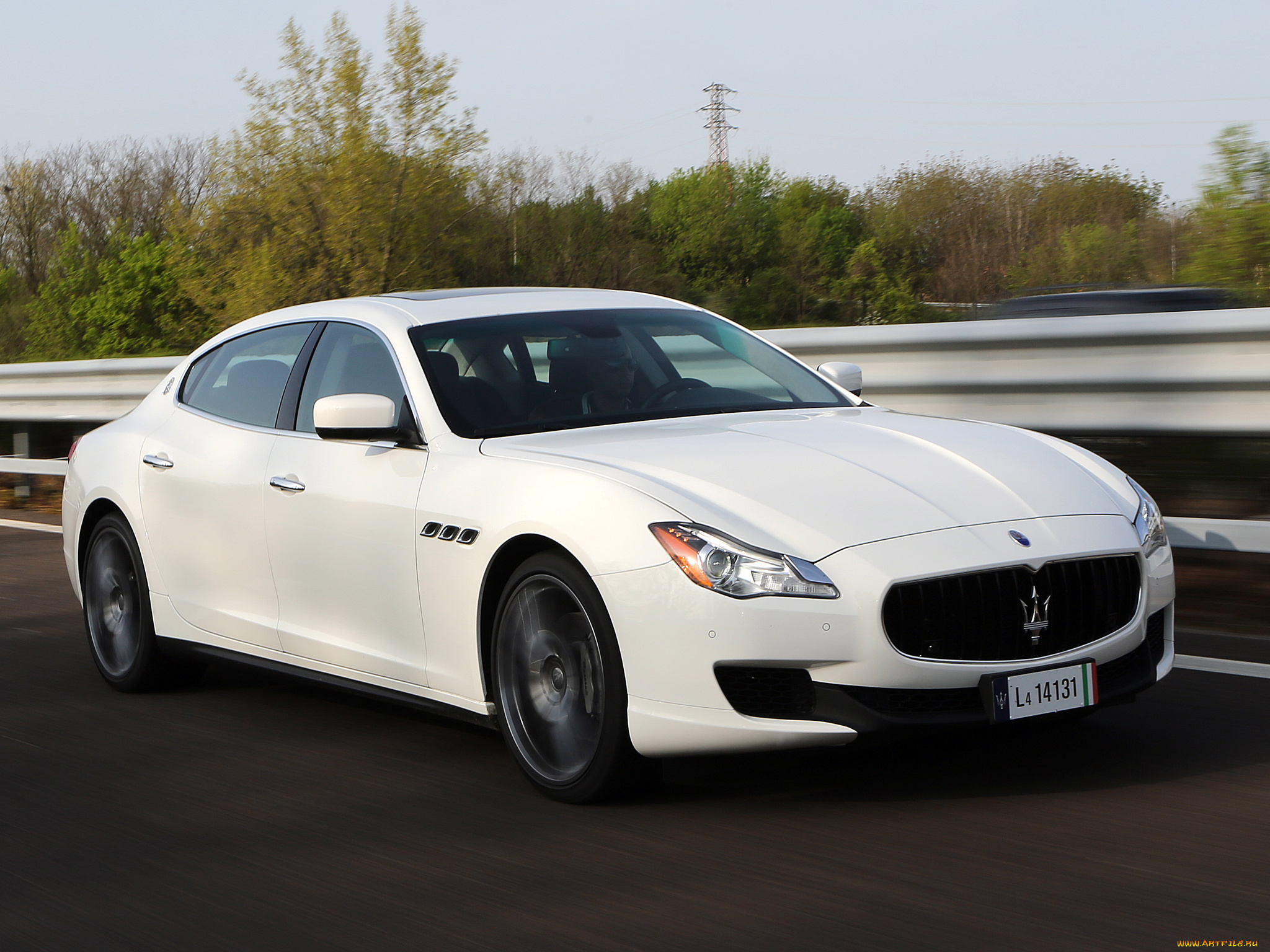 автомобили, maserati, светлый, 2013г, quattroporte