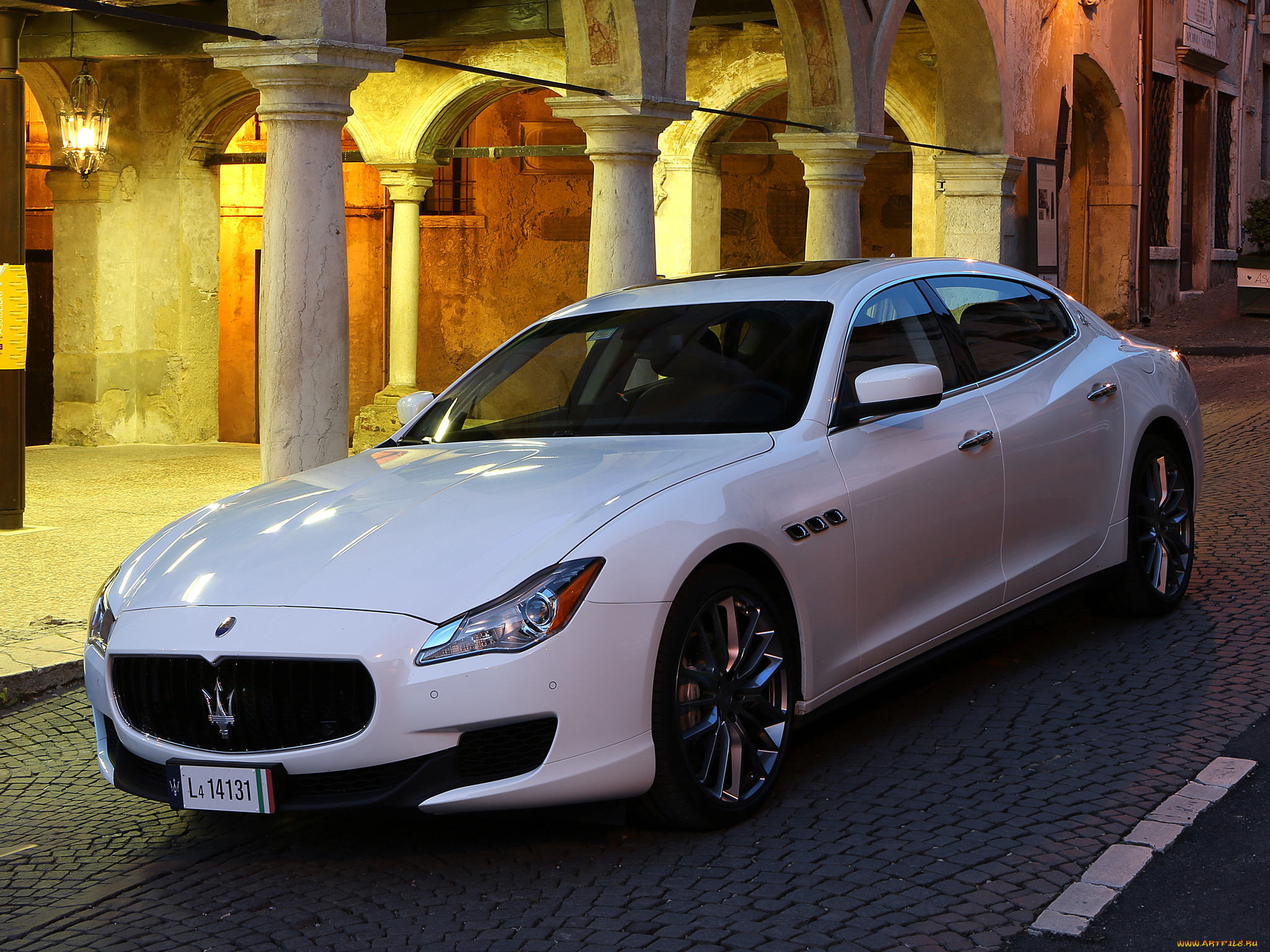 автомобили, maserati, светлый, 2013г, quattroporte
