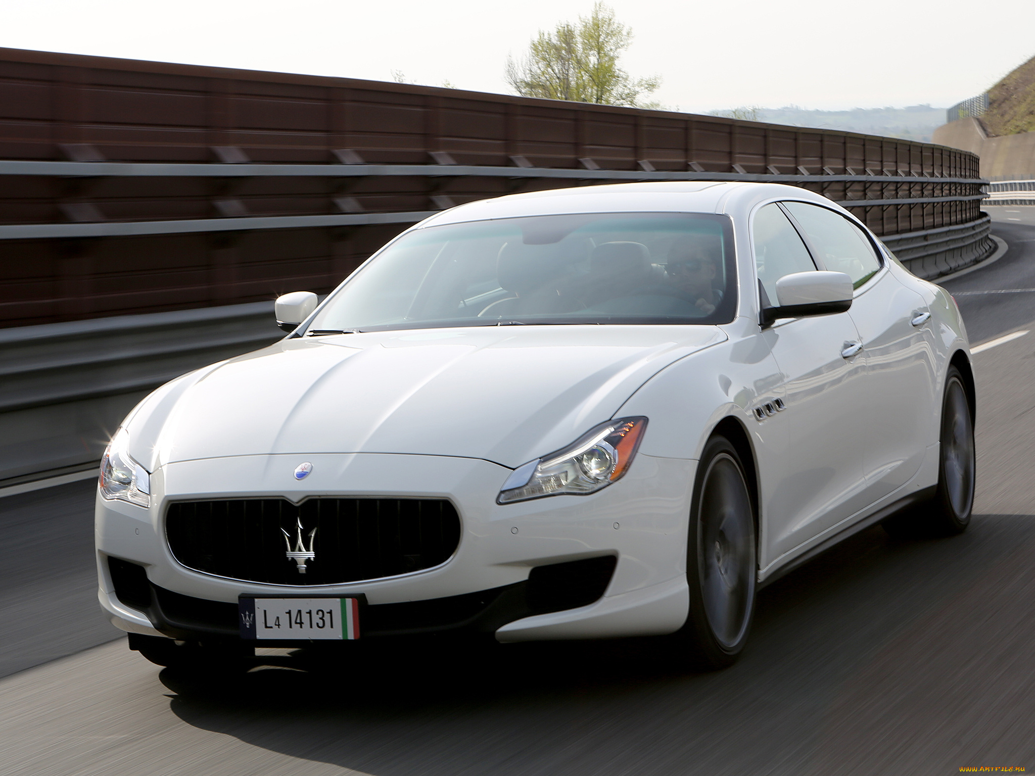 автомобили, maserati, светлый, 2013г, quattroporte