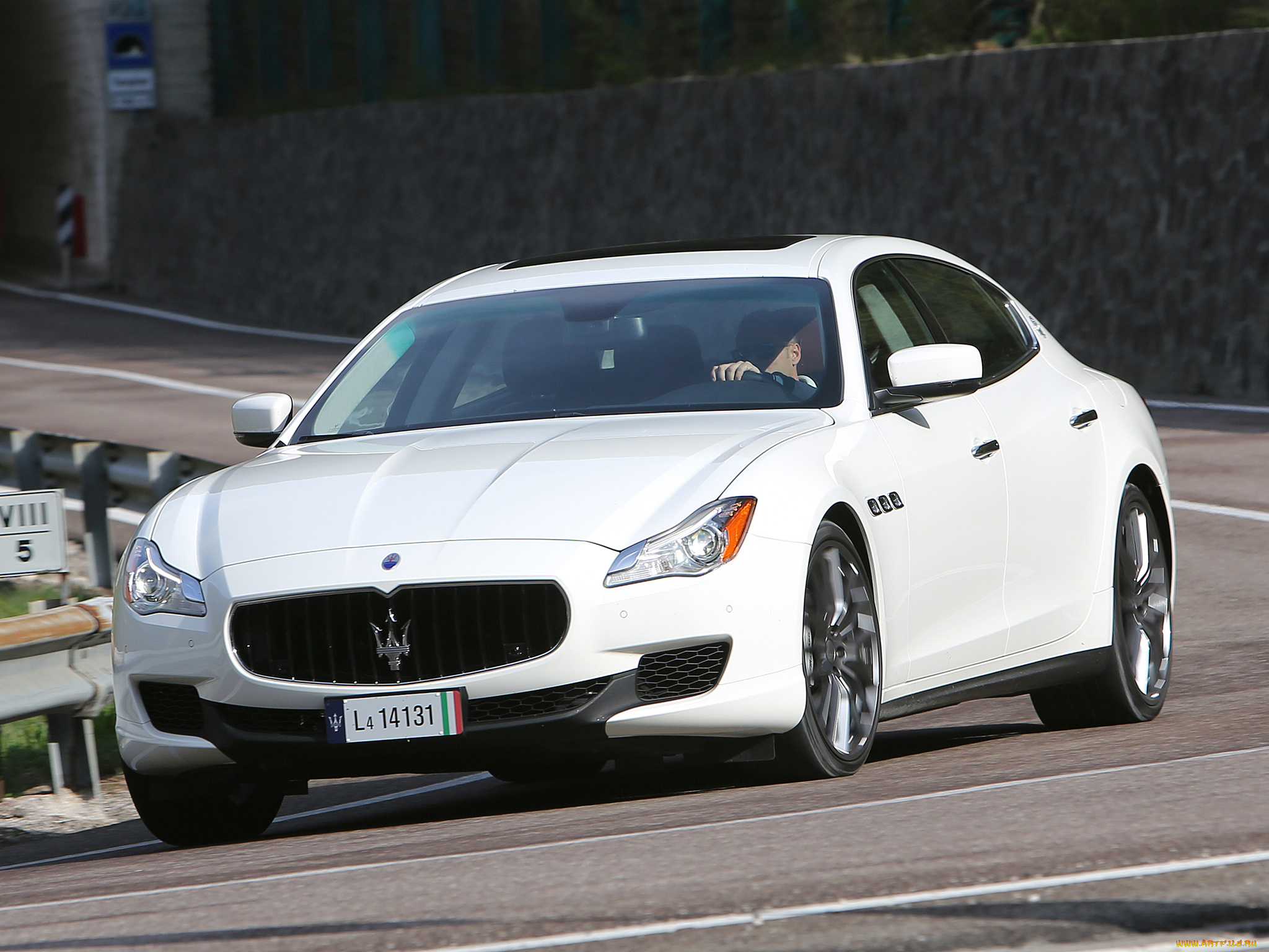 автомобили, maserati, светлый, 2013г, quattroporte