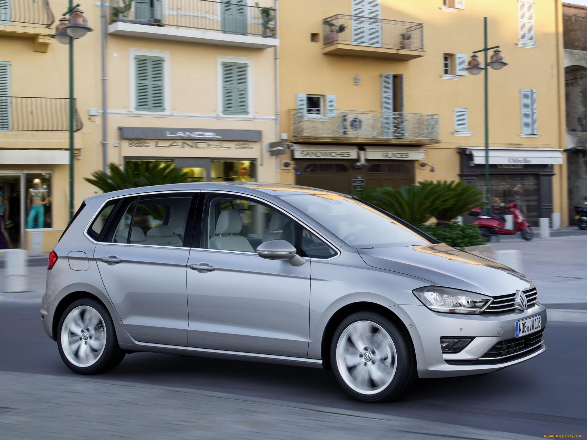 автомобили, volkswagen, 2014, серый, tdi, sportsvan, golf