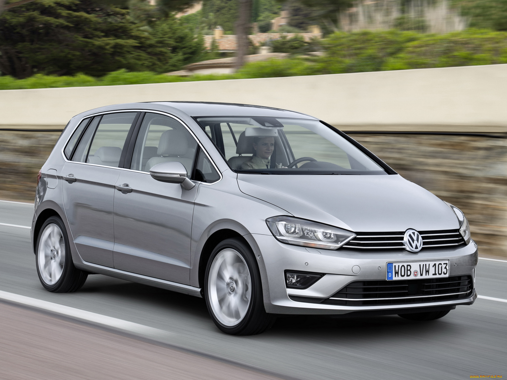 автомобили, volkswagen, серый, 2014, golf, sportsvan, tdi