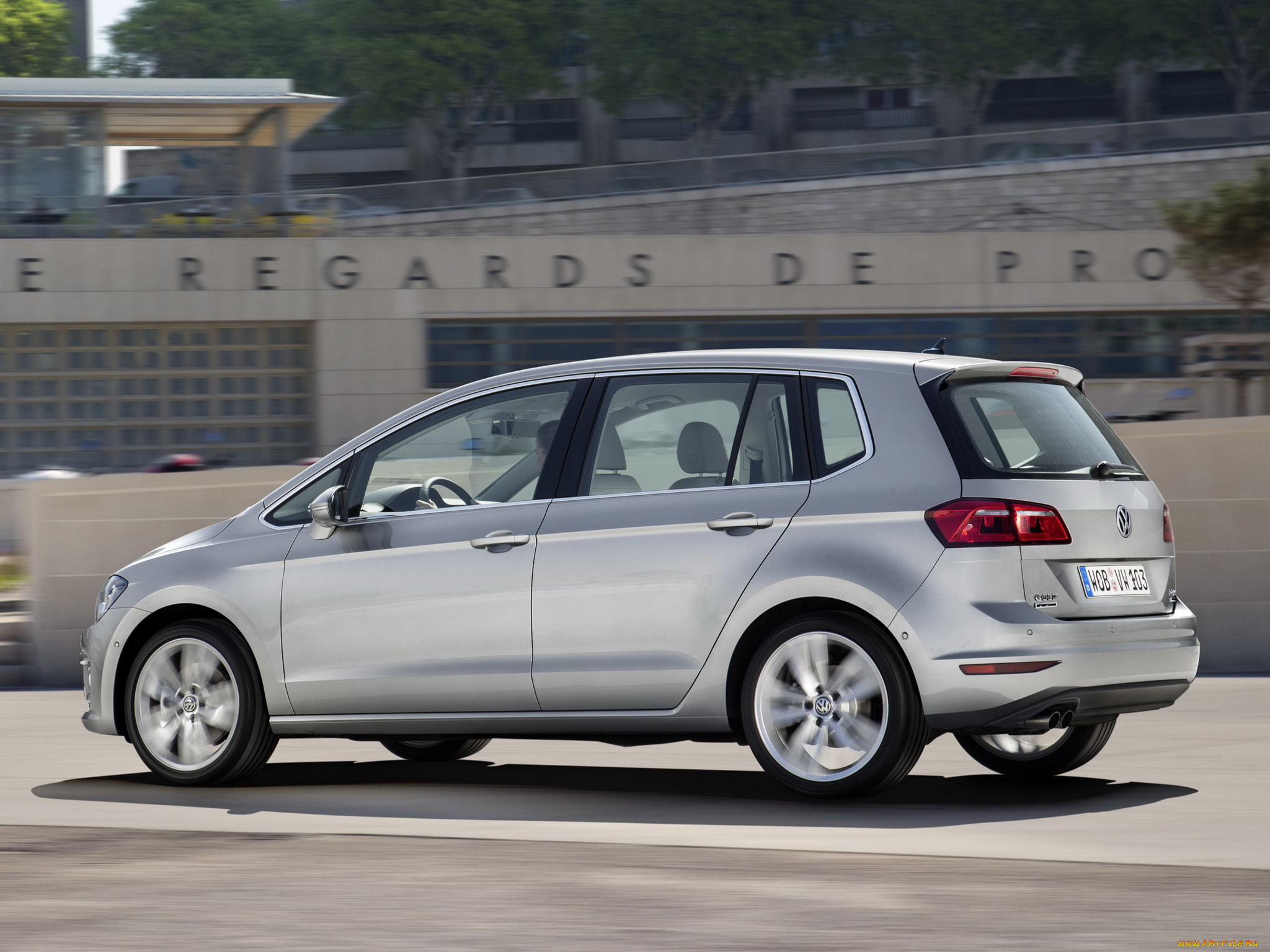 автомобили, volkswagen, серый, 2014, tdi, sportsvan, golf