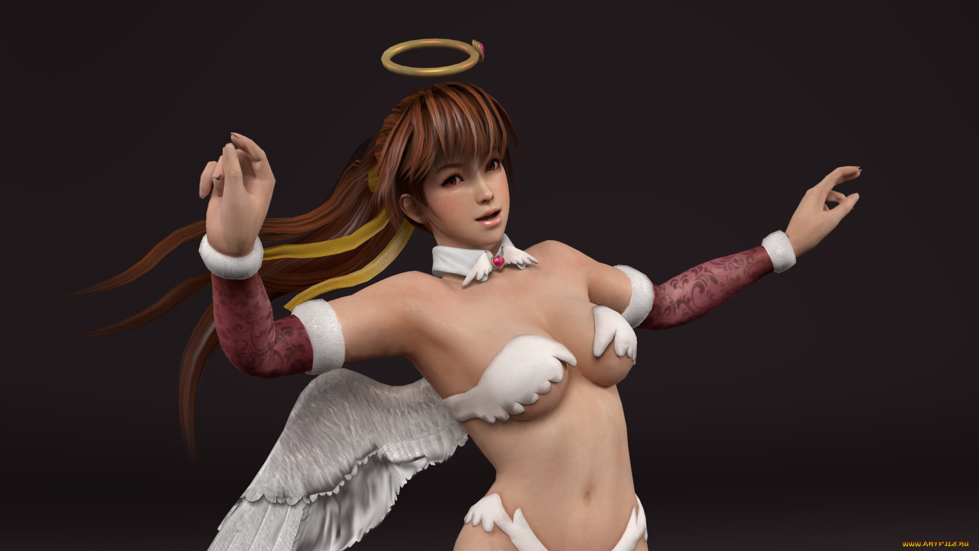 3д, графика, ангел, , angel, ангел, фон, взгляд, девушка