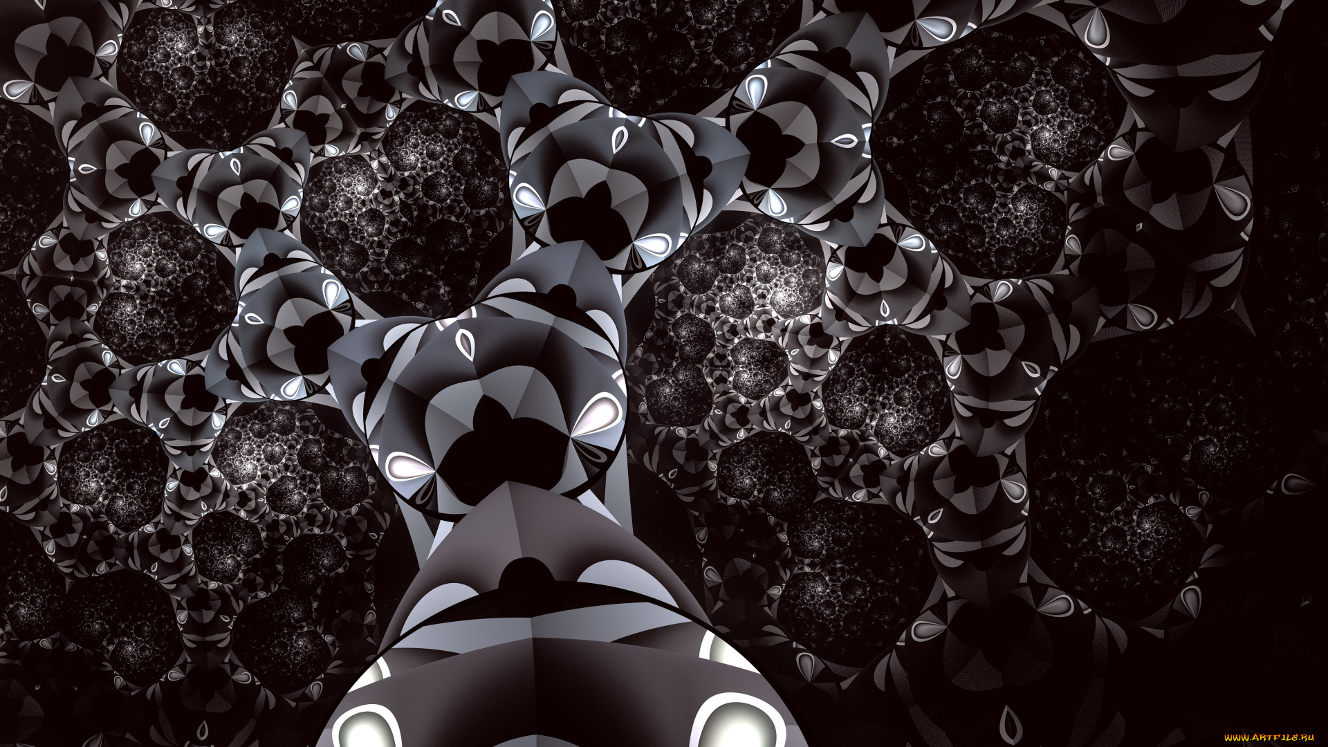 3д, графика, фракталы, , fractal, фон, цвета, узор