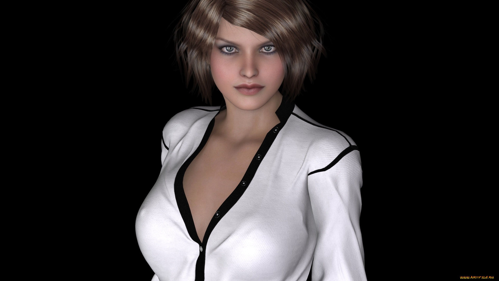 3д, графика, люди, , people, девушка, фон, взгляд