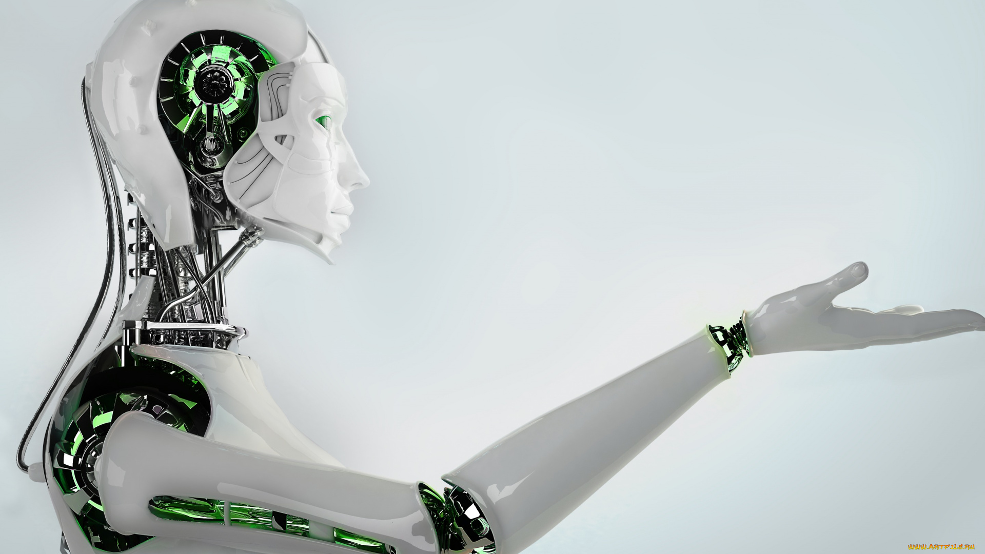 3д, графика, _science, fiction, механизм, рука, андроид, робот