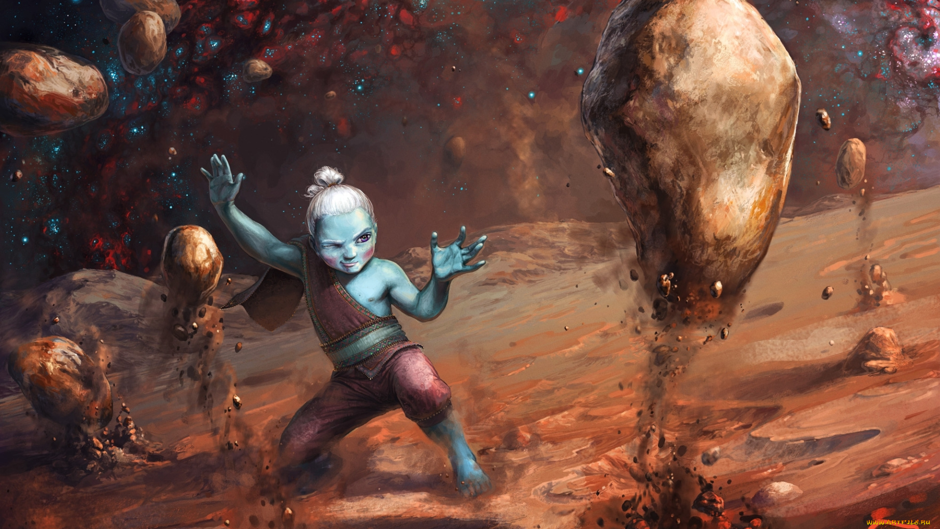 фэнтези, маги, , волшебники, камни, магия, маг, человек, пустыня, мир, иной