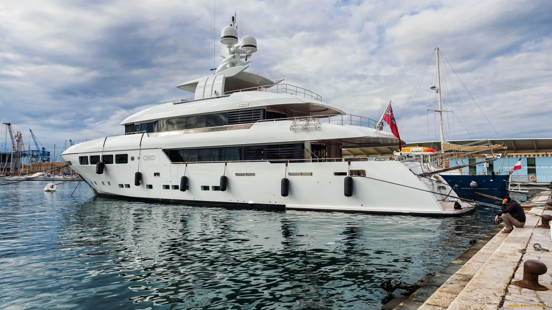 корабли, Яхты, яхта, причал