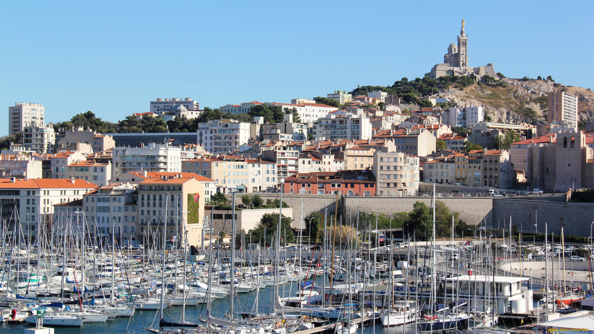 марсель, франция, города, марсель, , франция, дома, река, причалы, яхты
