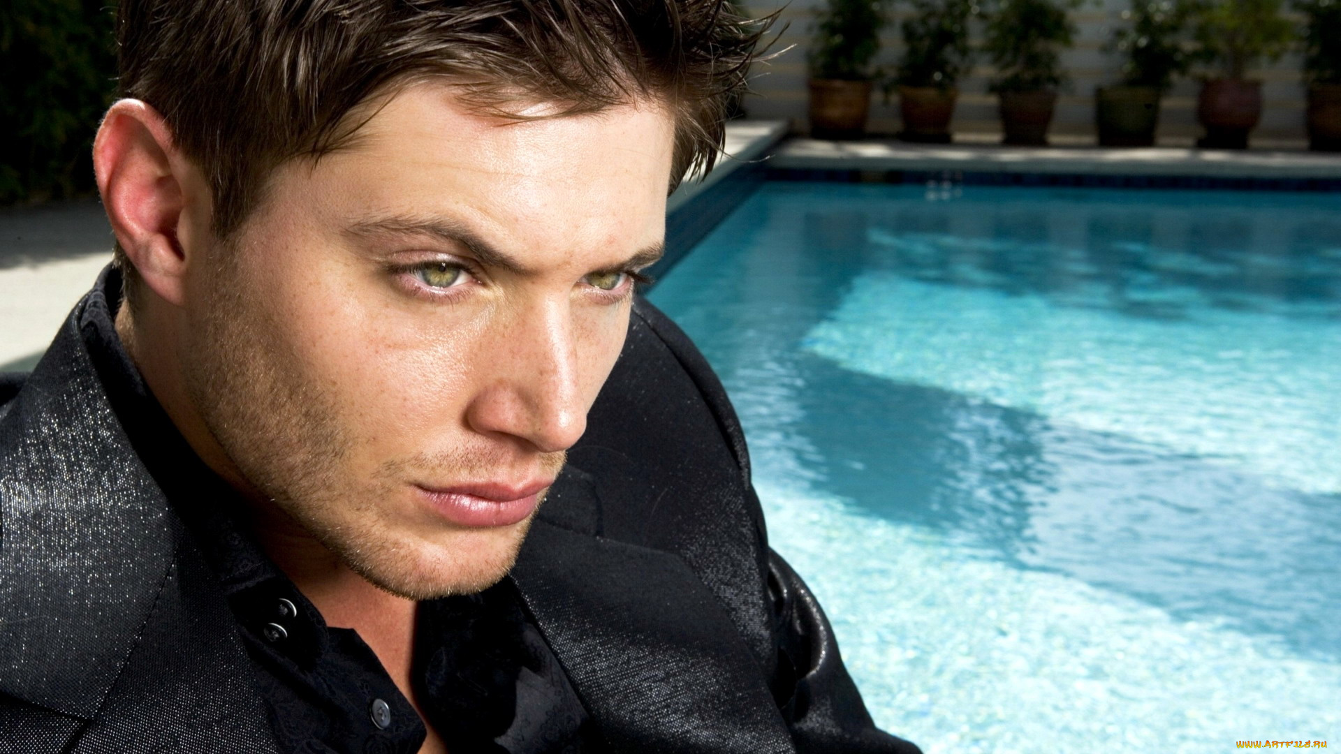 мужчины, jensen, ackles, бассейн