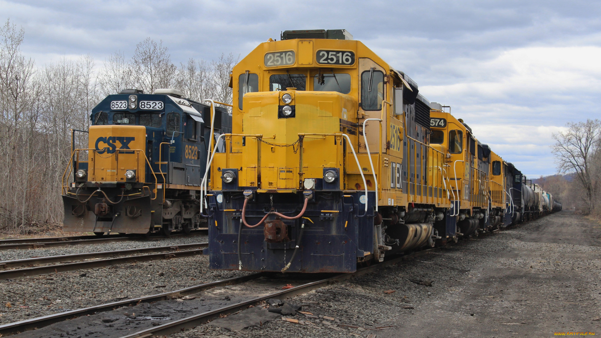 техника, поезда, железная, дорога, рельсы, локомотив, состав