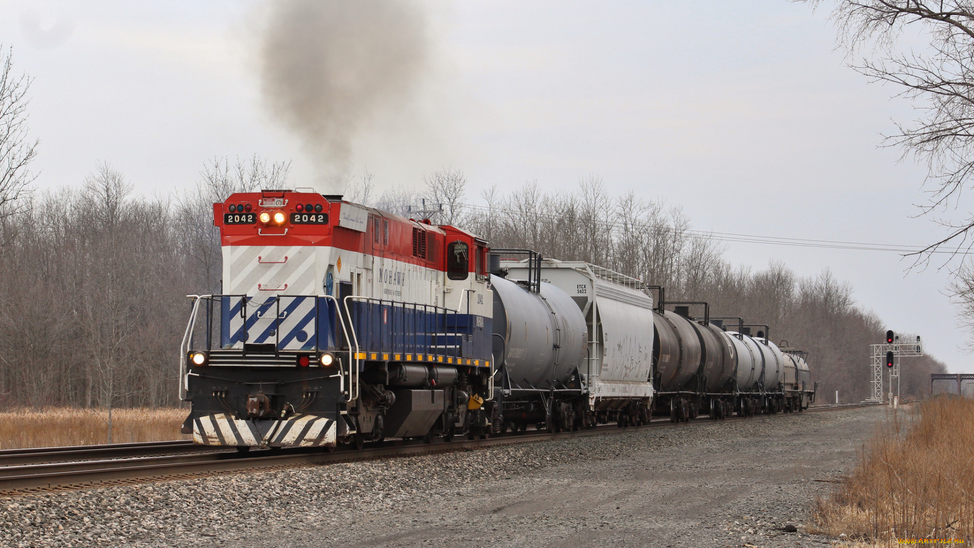 техника, поезда, железная, дорога, рельсы, локомотив, состав