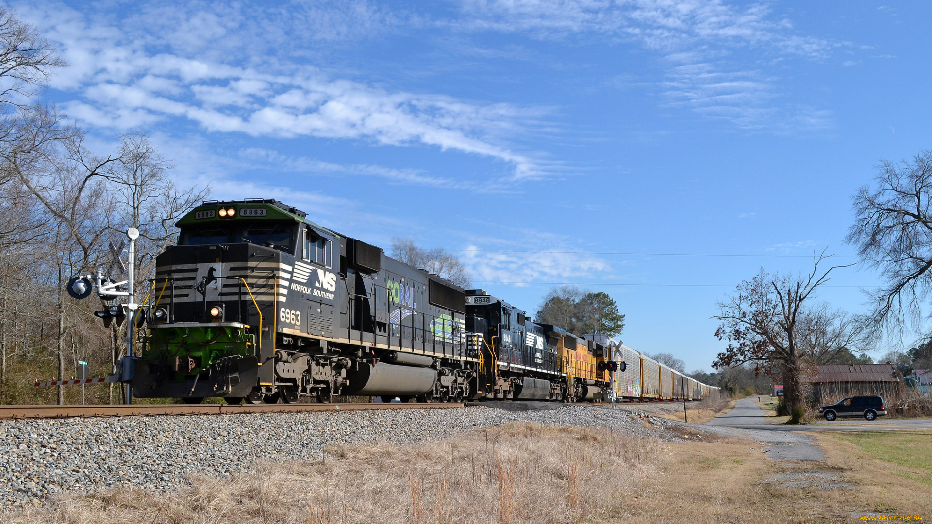 техника, поезда, железная, дорога, рельсы, локомотив, состав