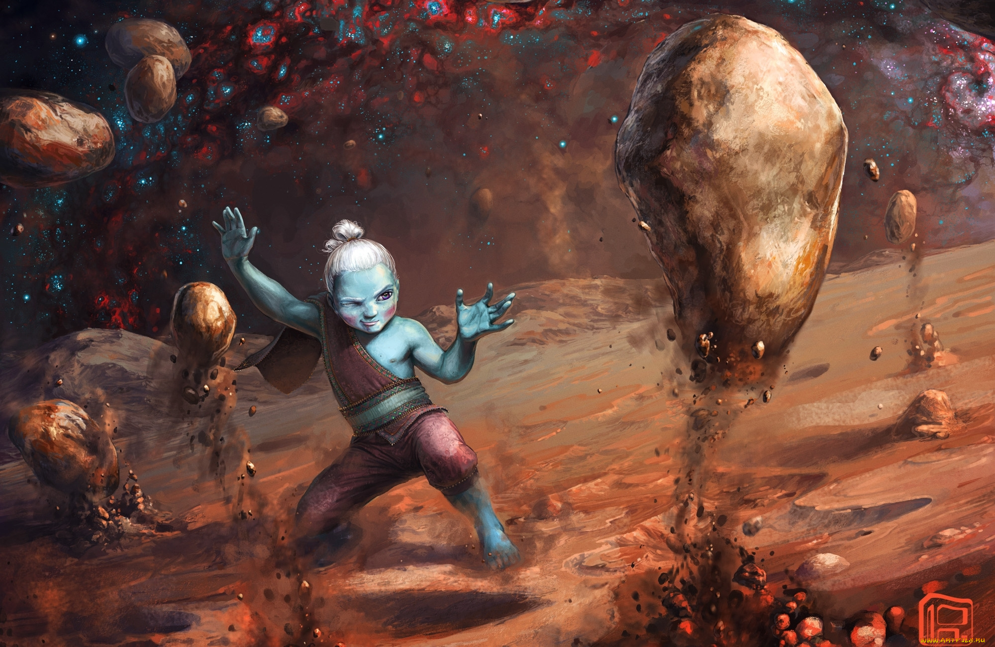 фэнтези, маги, , волшебники, камни, магия, маг, человек, пустыня, мир, иной