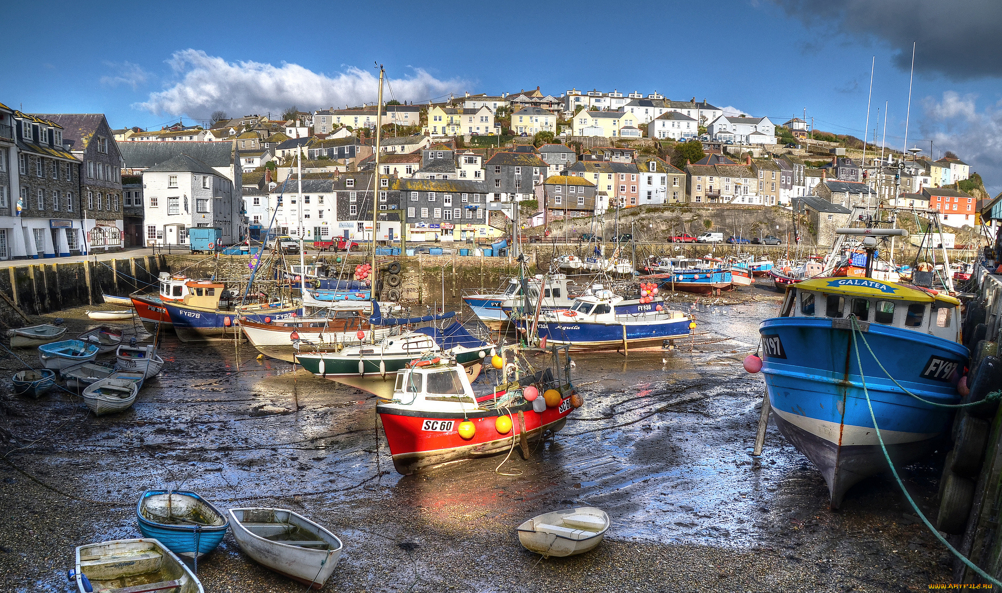 mevagissey, harbour, корабли, порты, , , причалы, город, бухта, суда