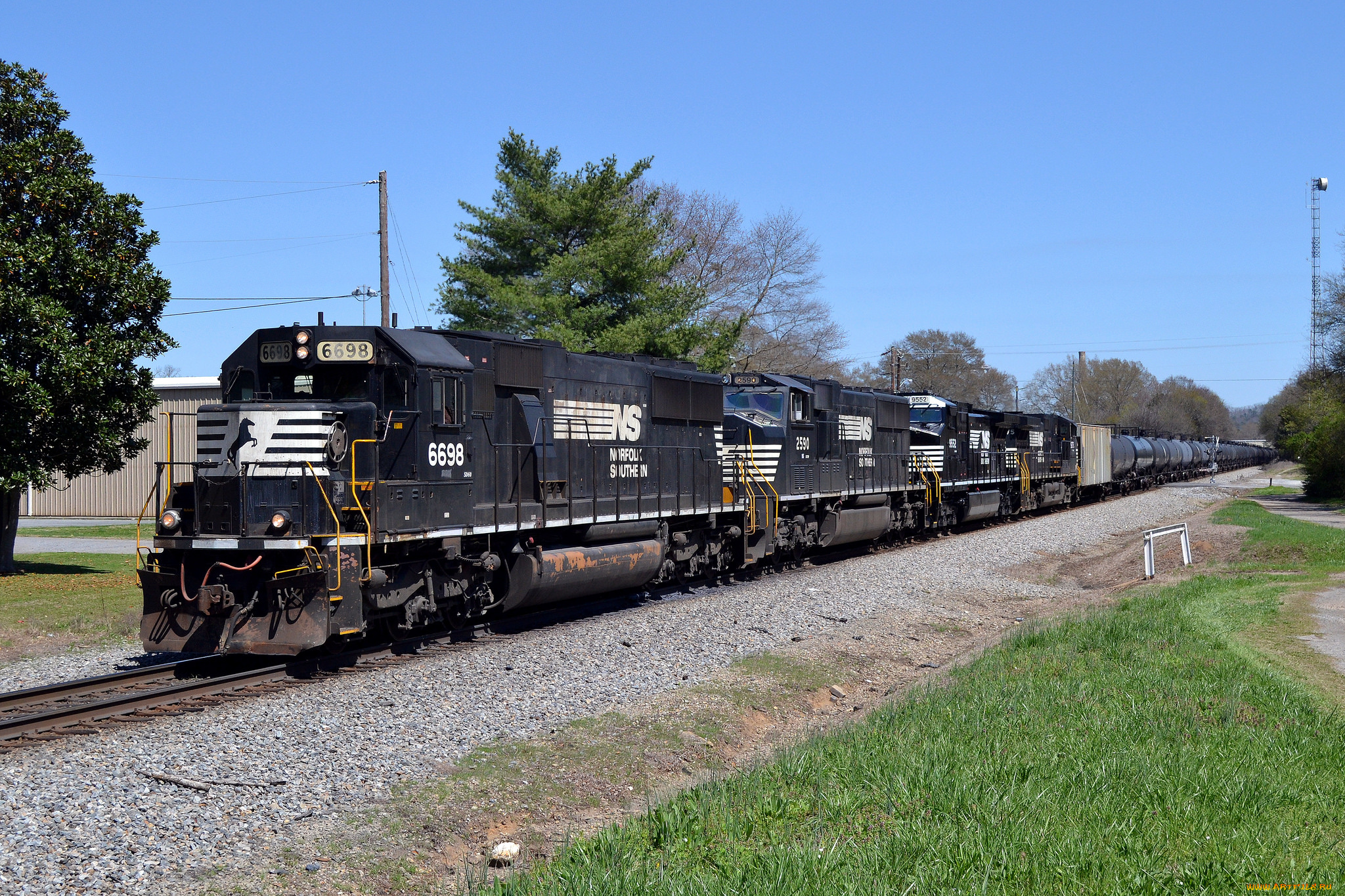 техника, поезда, железная, дорога, рельсы, локомотив, состав