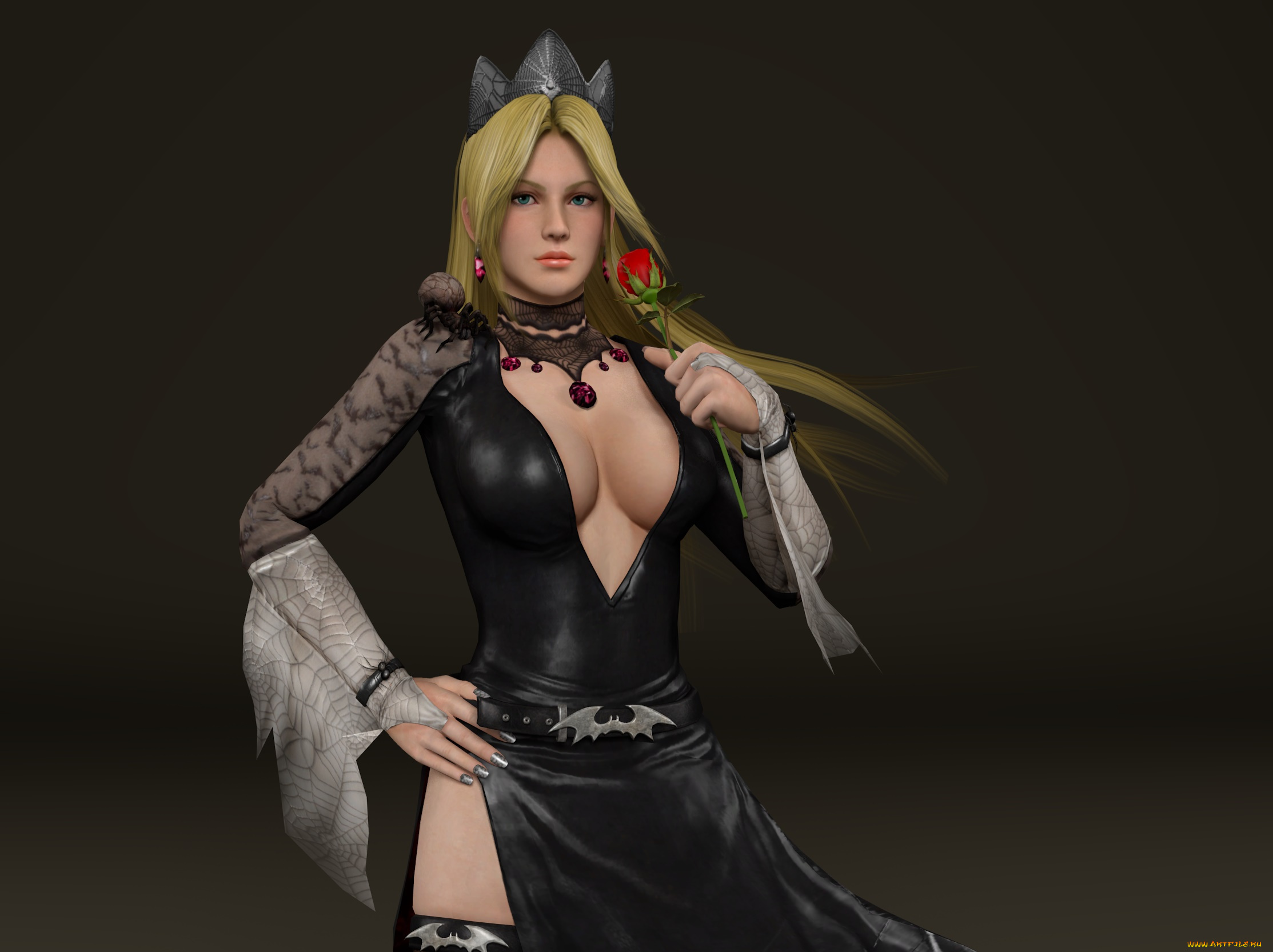 3д, графика, аниме, , anime, фон, взгляд, девушка