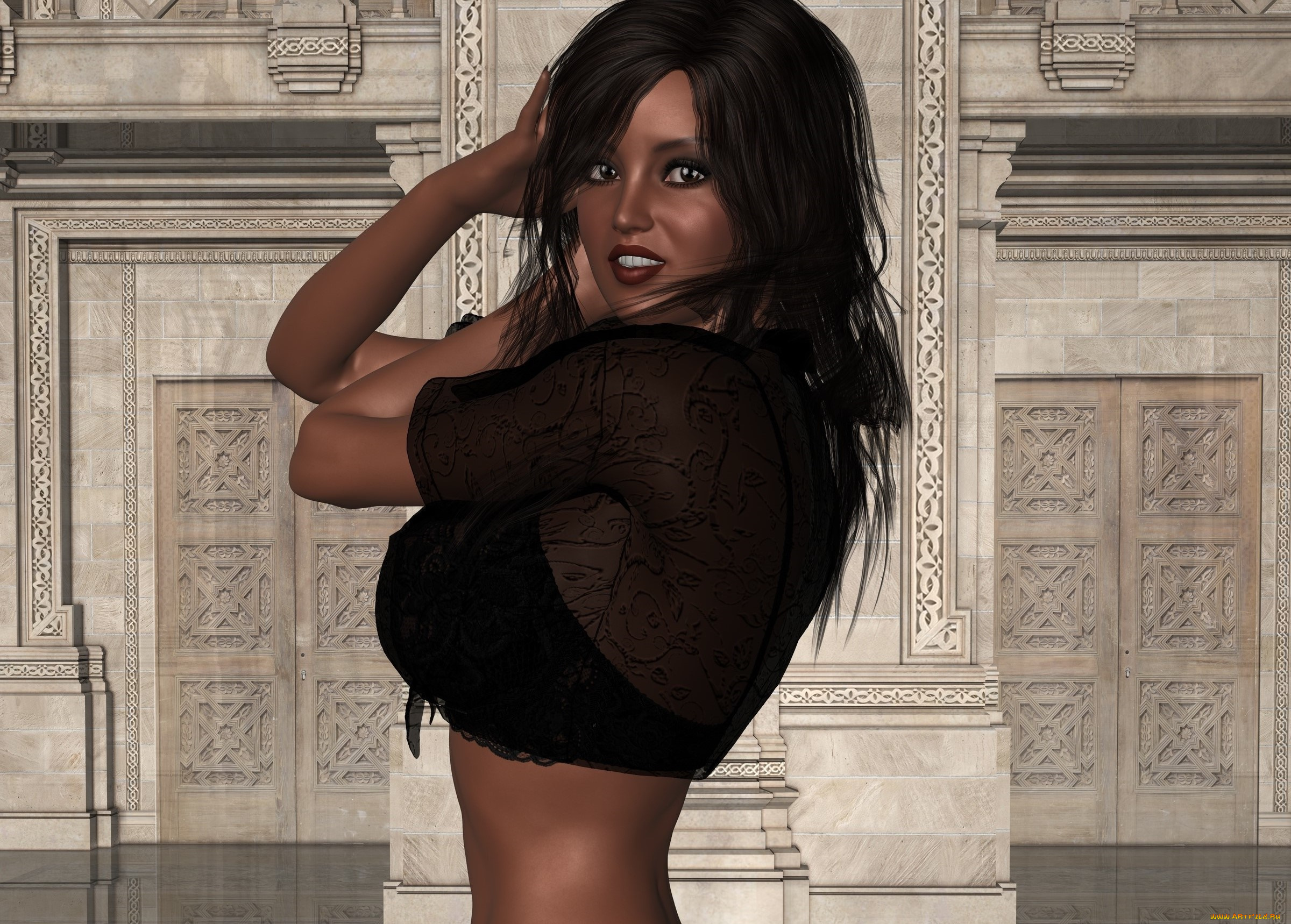 3д, графика, люди, , people, взгляд, девушка, фон