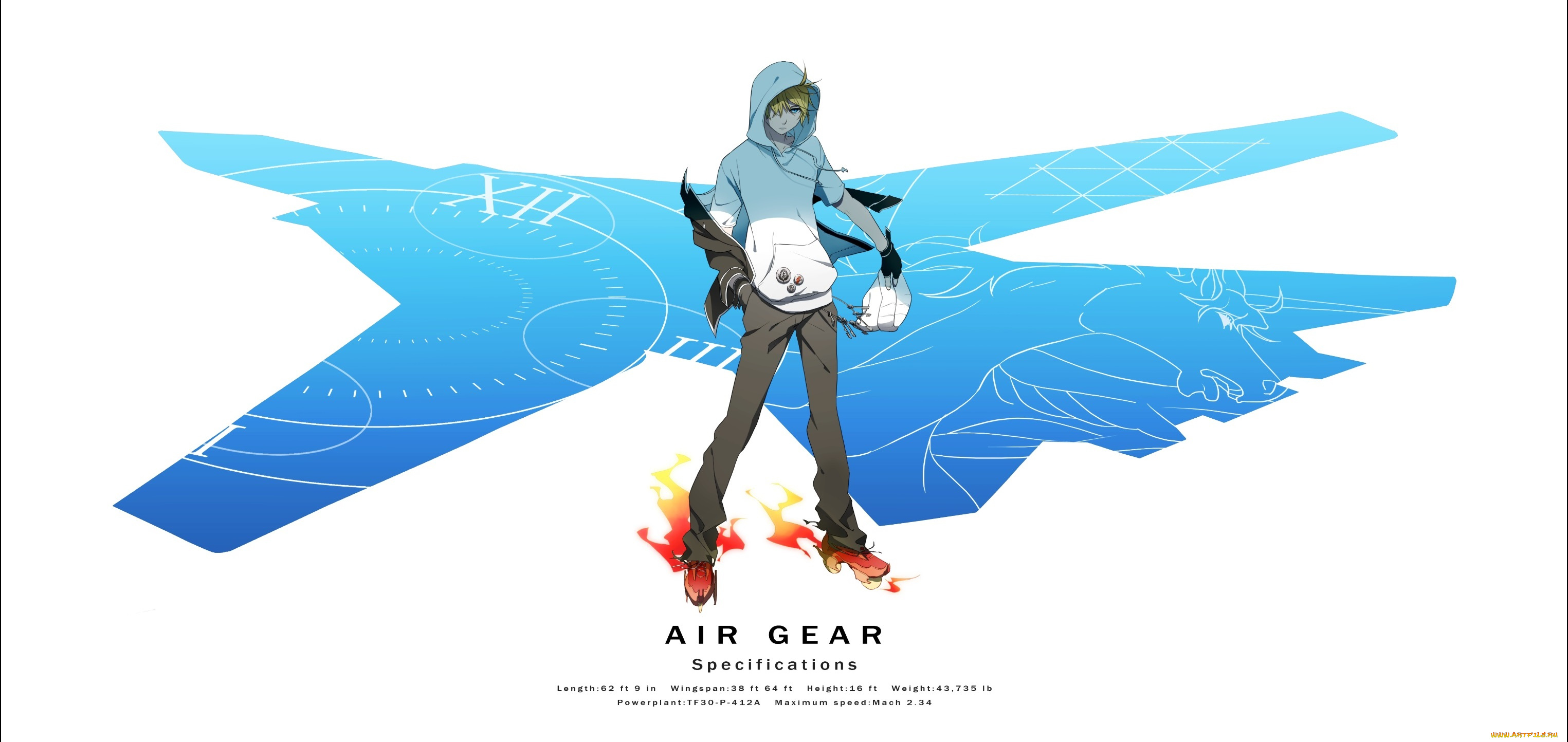 аниме, air, gear, белый, фон, парень, ключи, взгляд, огонь, mikura, kazuma, пламя, ролики, air, gear, арт, mogiki