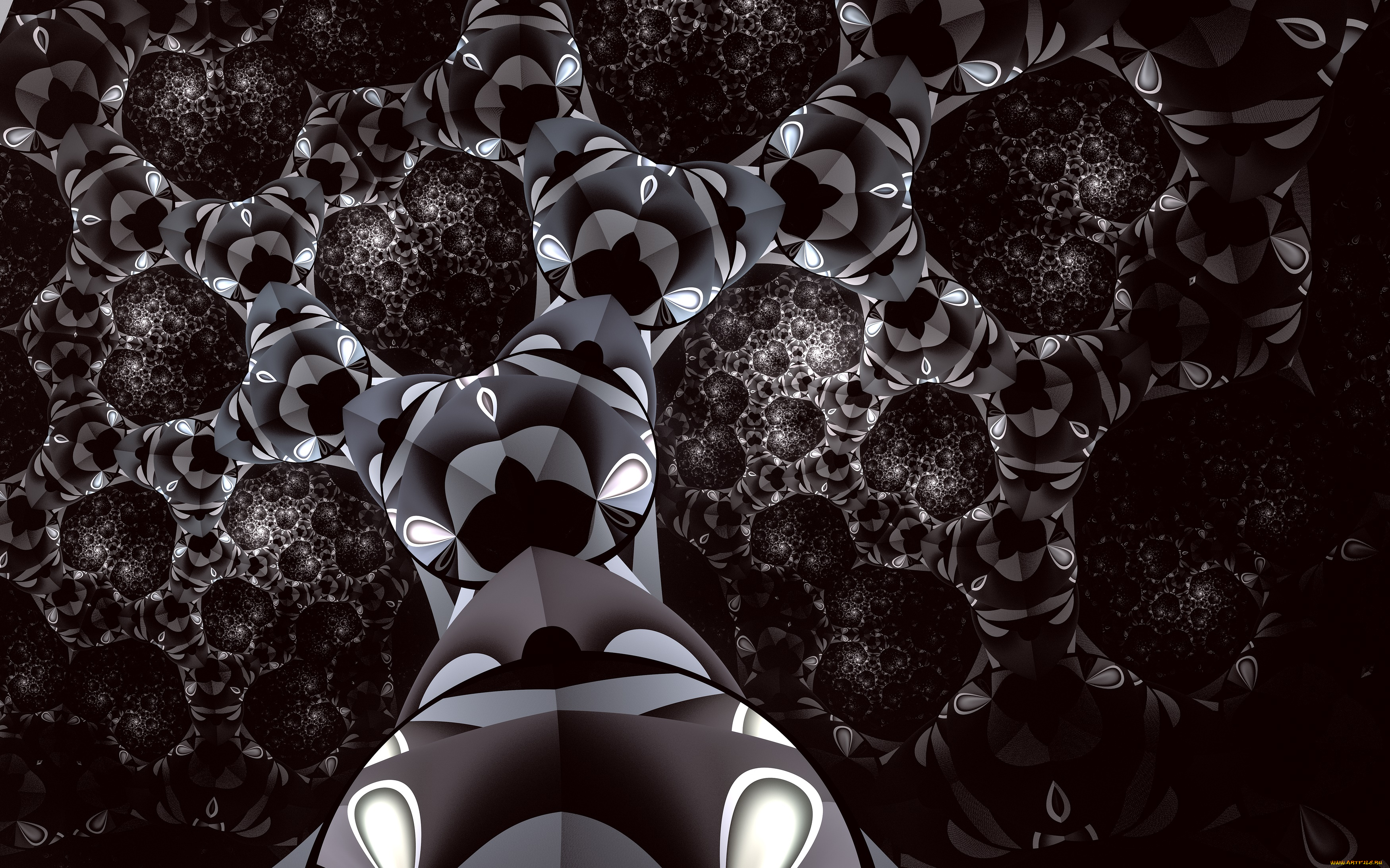 3д, графика, фракталы, , fractal, фон, цвета, узор