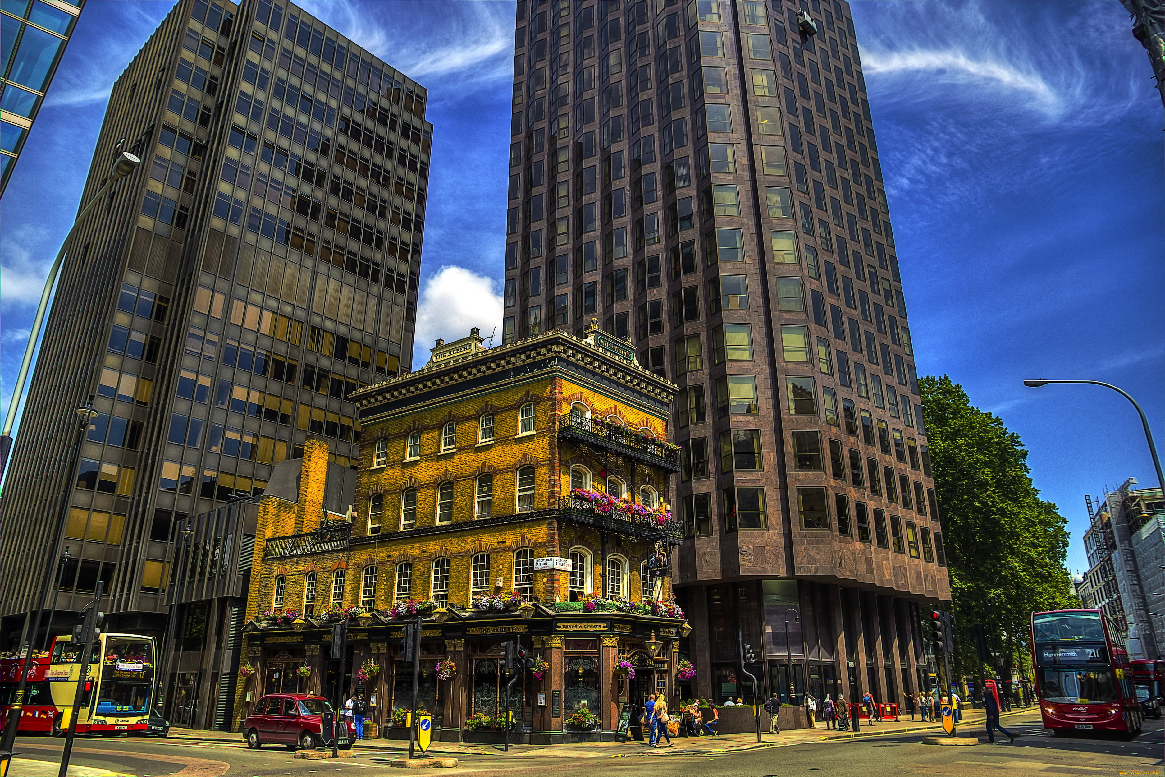 города, лондон, , великобритания, england, london, westminster, улица, дома, лондон