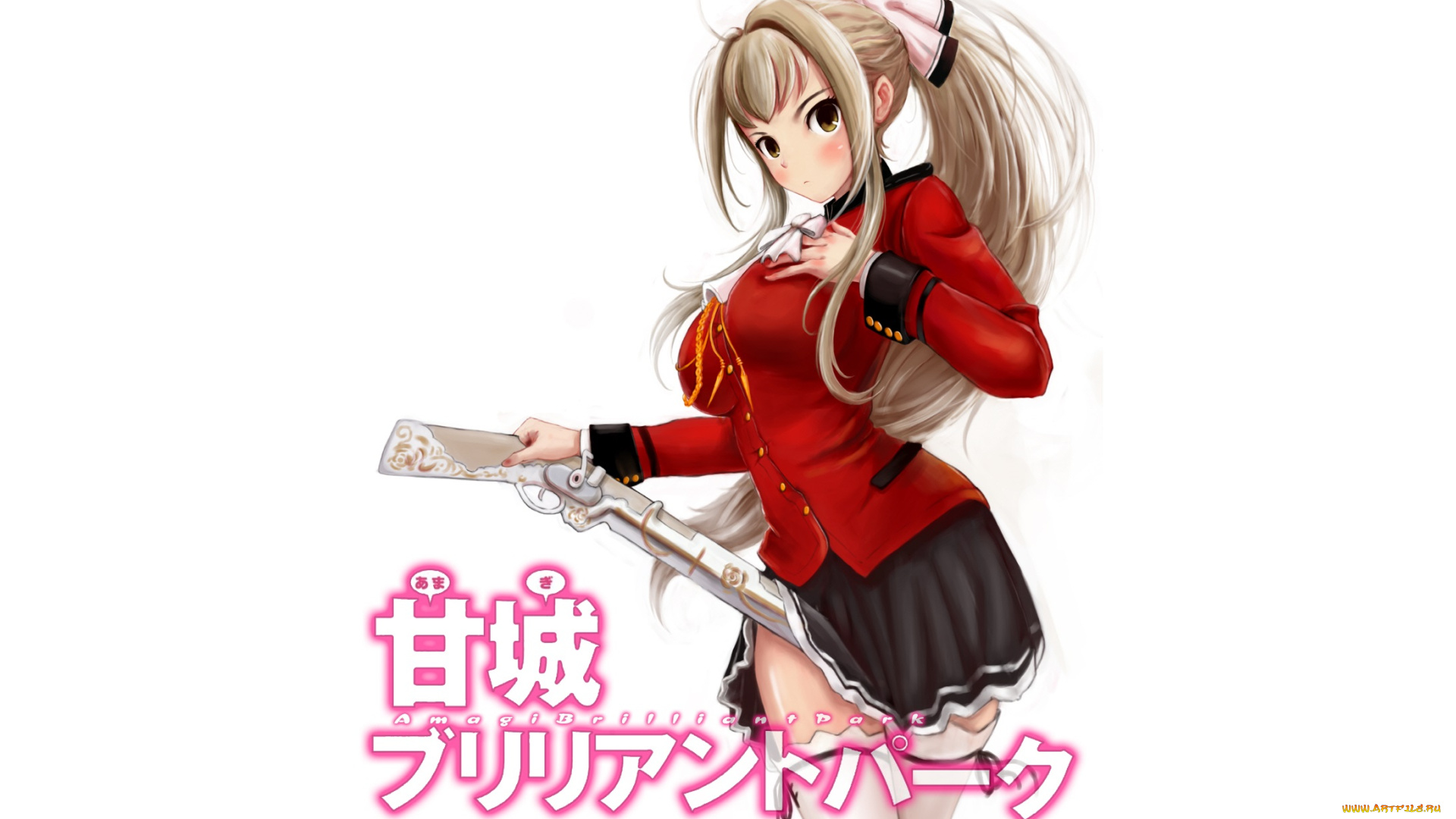 аниме, amagi, brilliant, park, девушка