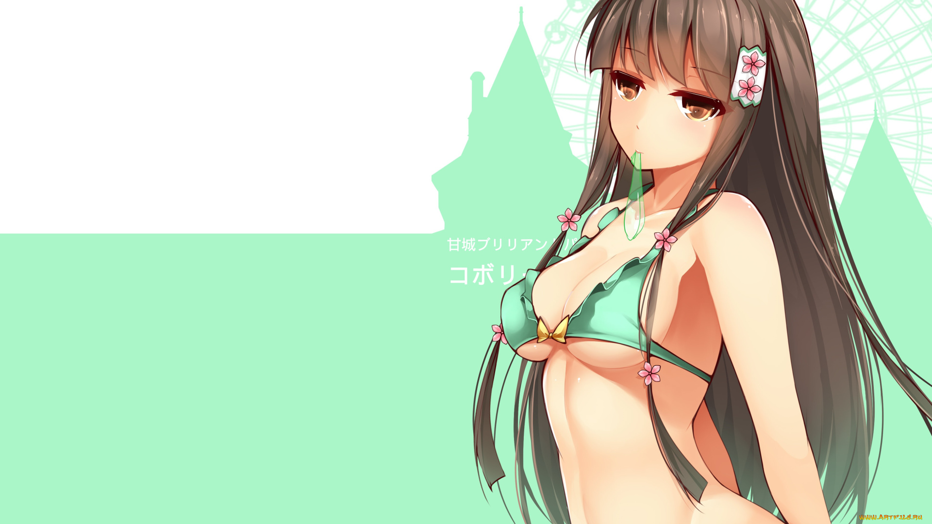 аниме, amagi, brilliant, park, девушка