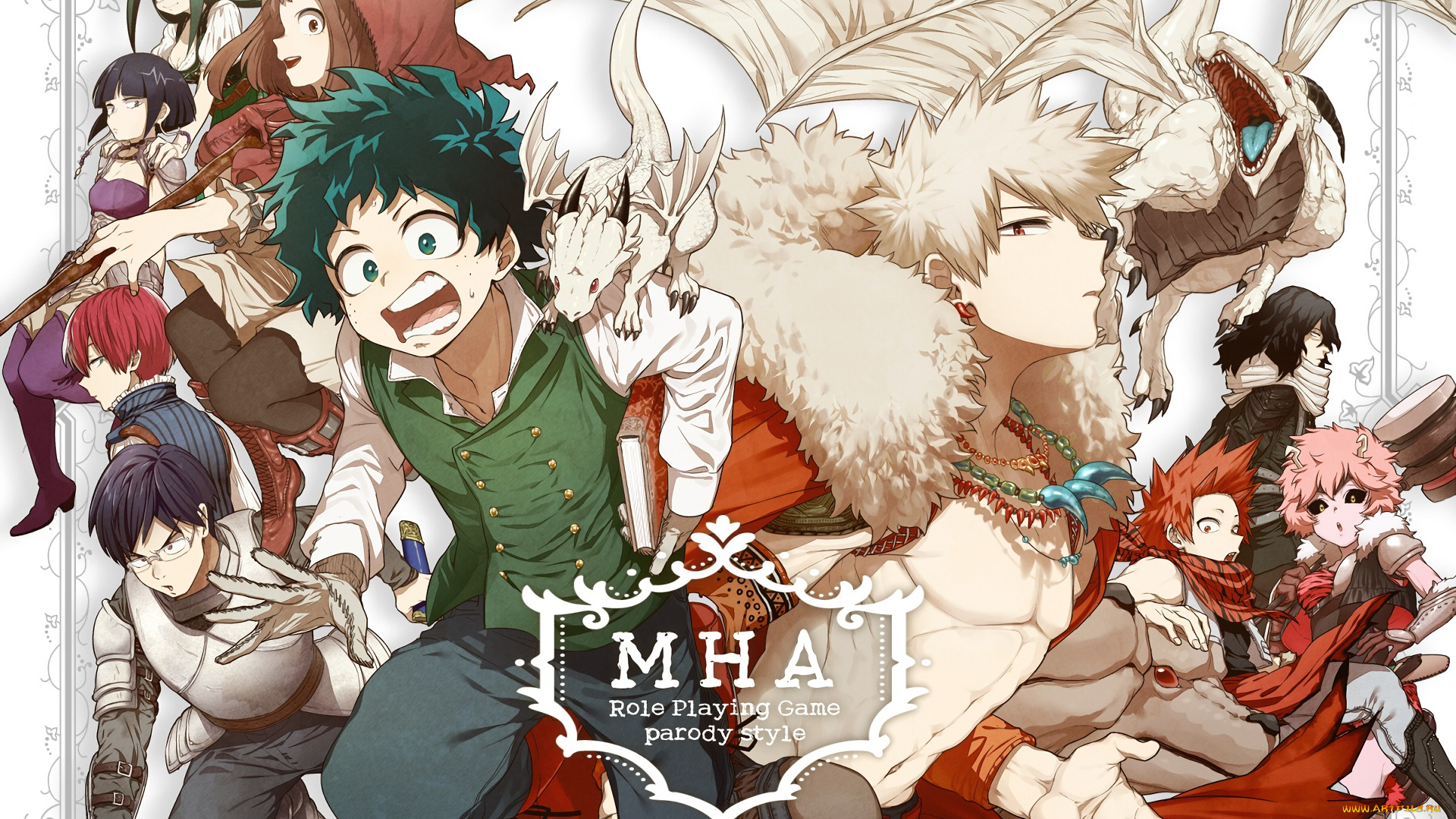 аниме, boku, no, hero, academia, персонажи