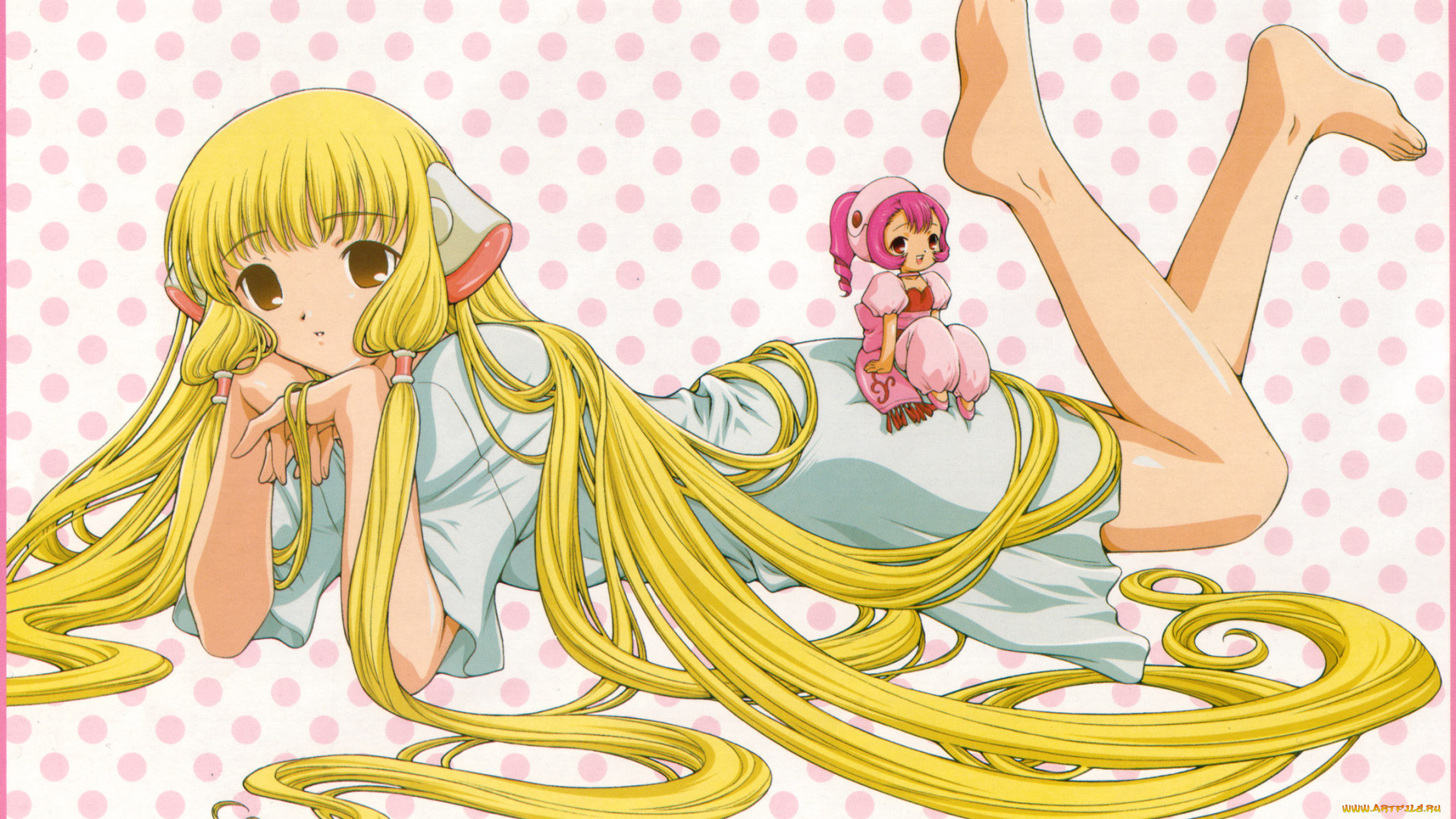 аниме, chobits, волосы, девочка, chii-sumomo, уши