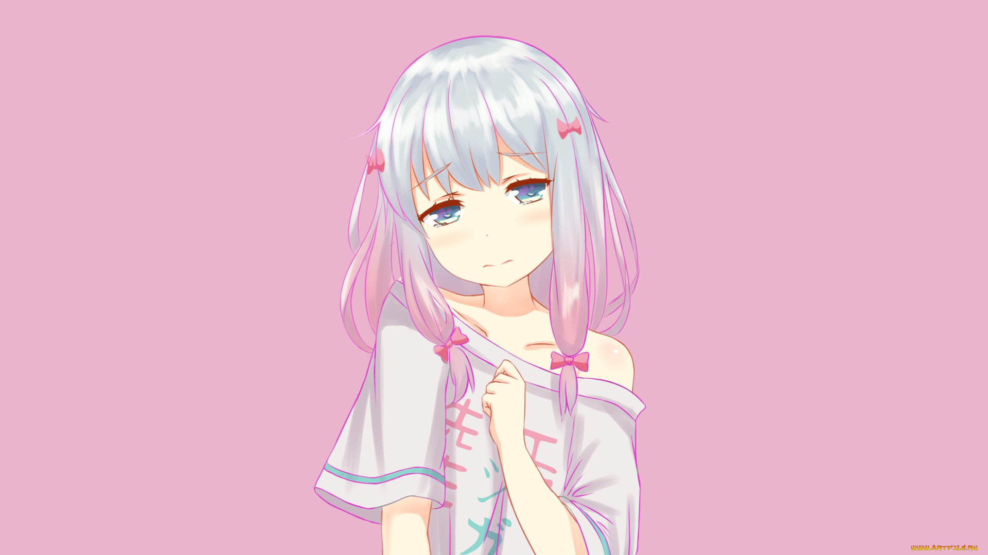 аниме, eromanga-sensei, фон, взгляд, девушка