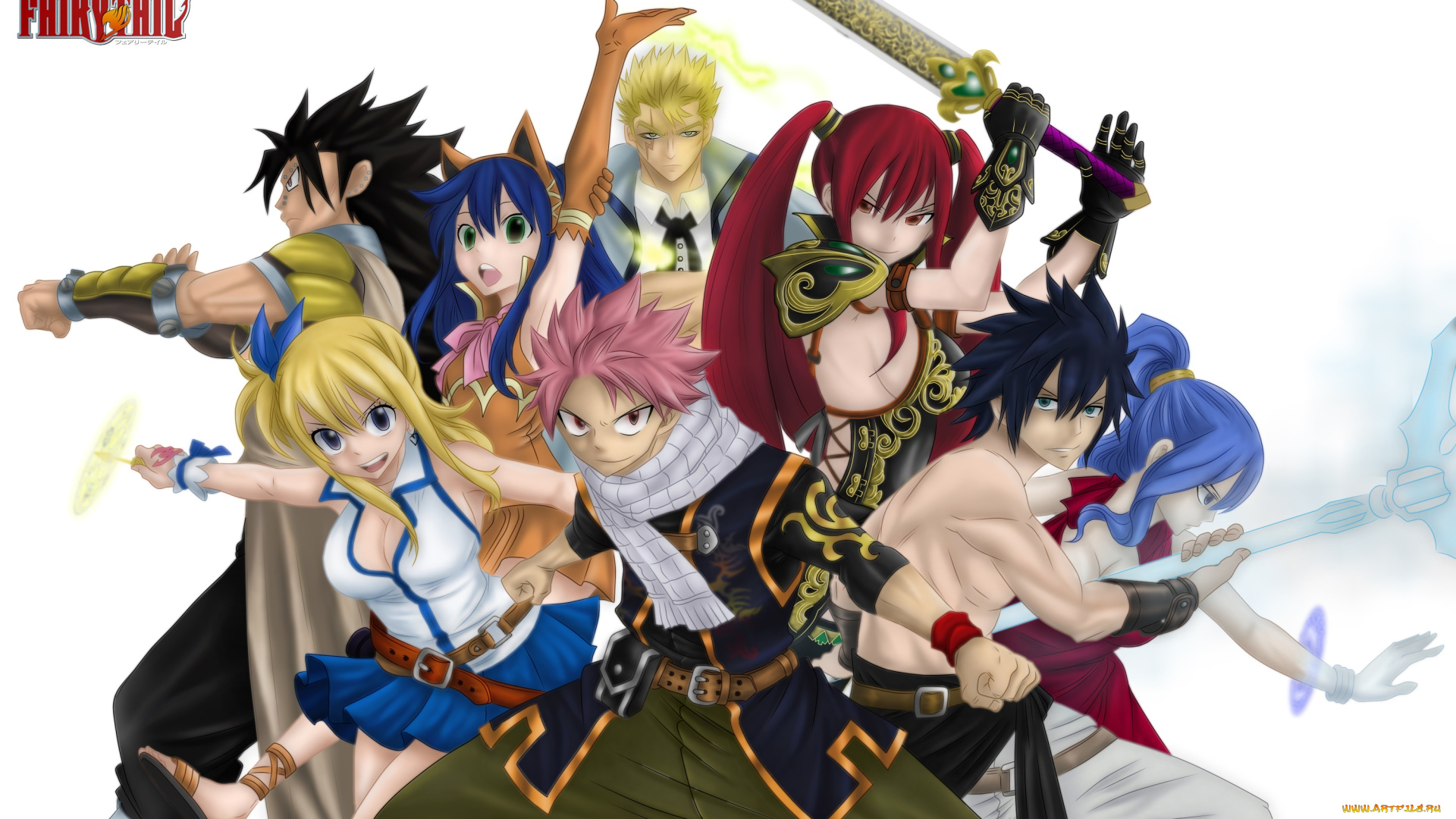 аниме, fairy, tail, персонажи