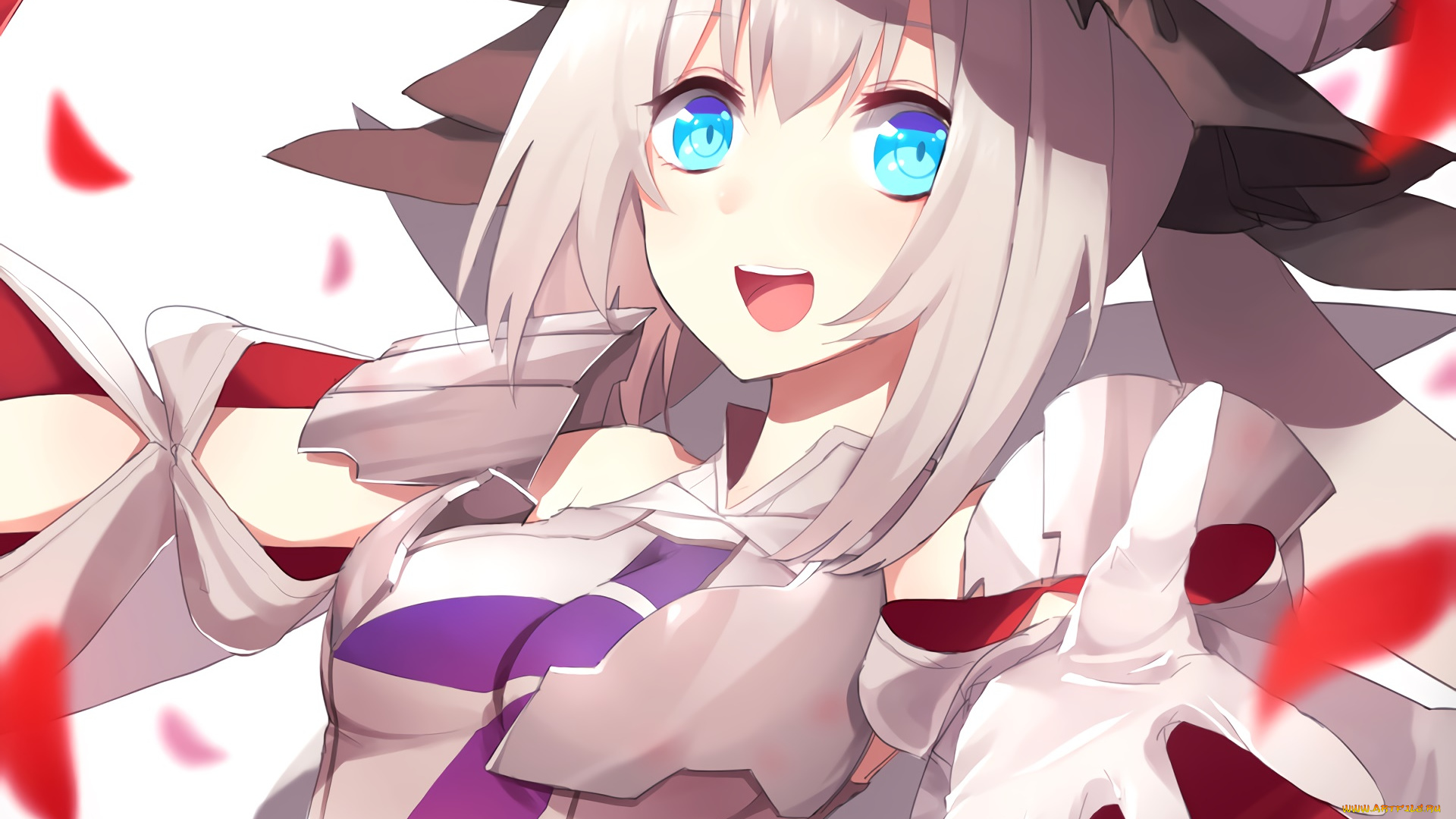 аниме, fate, stay, night, взгляд, девушка, фон