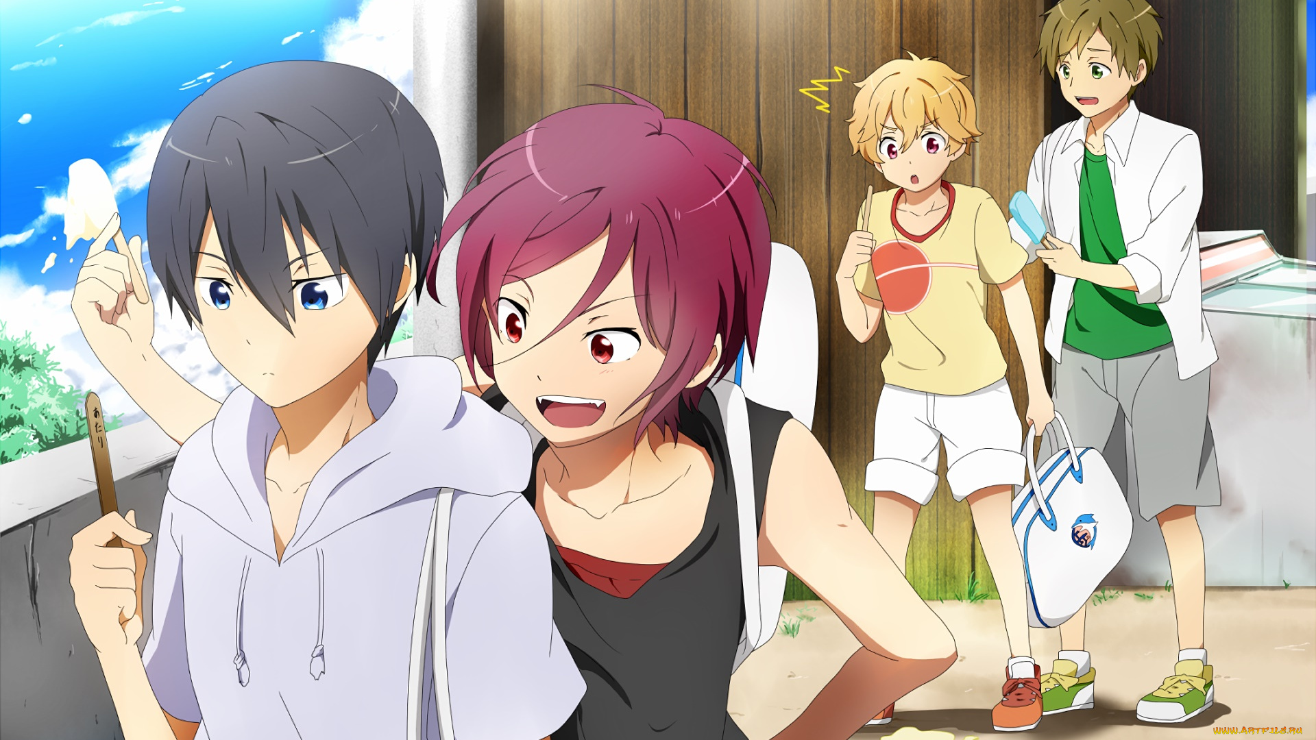 аниме, free, персонажи