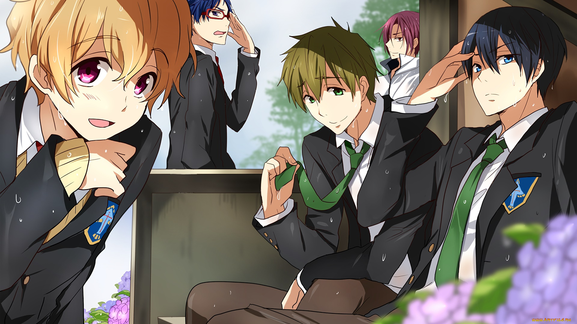 аниме, free, персонажи